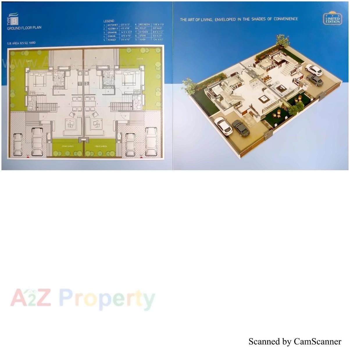 Layout of real estate project Ocean Villas located at Sarkhej, Ahmedabad, Gujarat