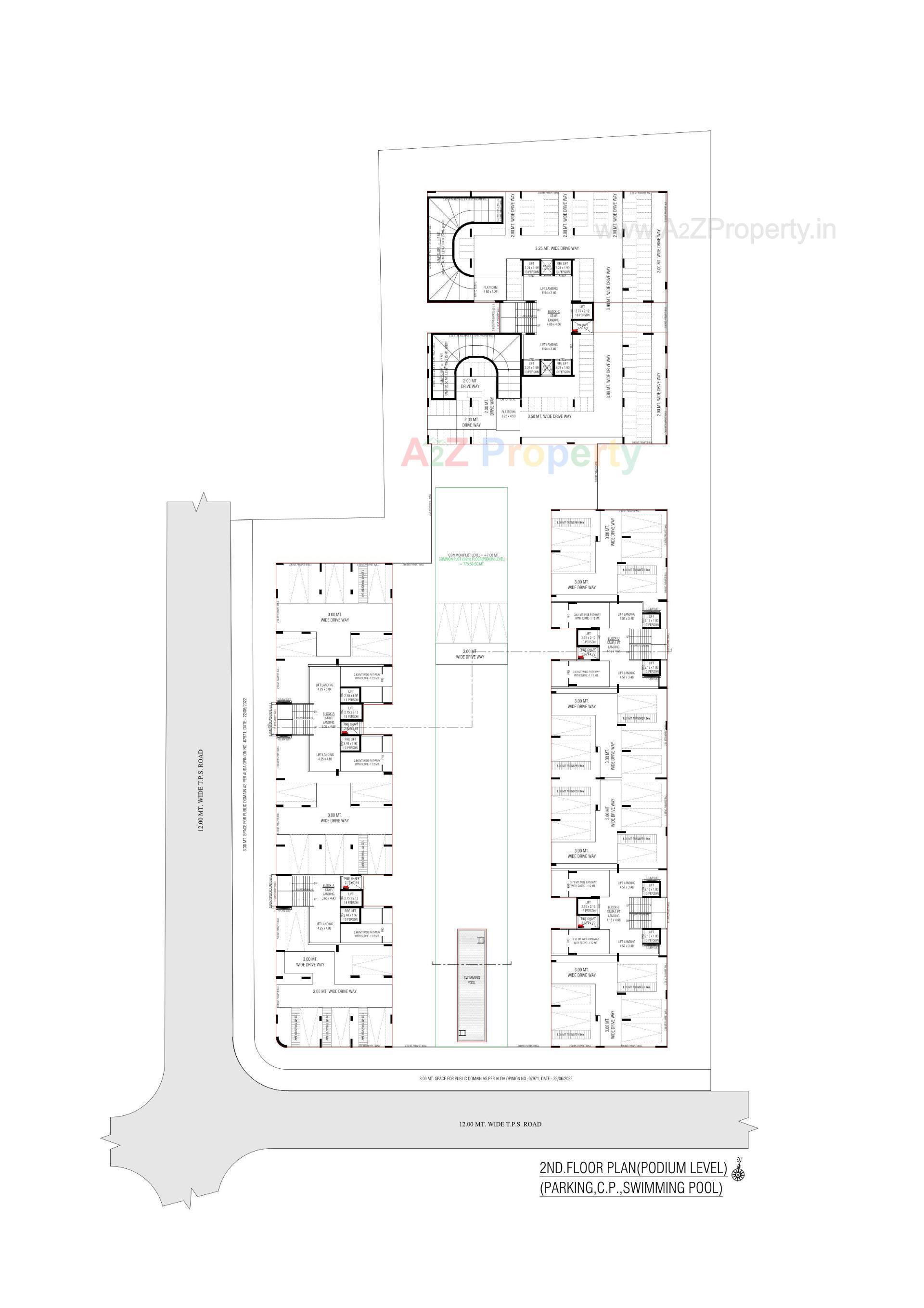 Layout of real estate project Oeuvre located at Ambali, Ahmedabad, Gujarat