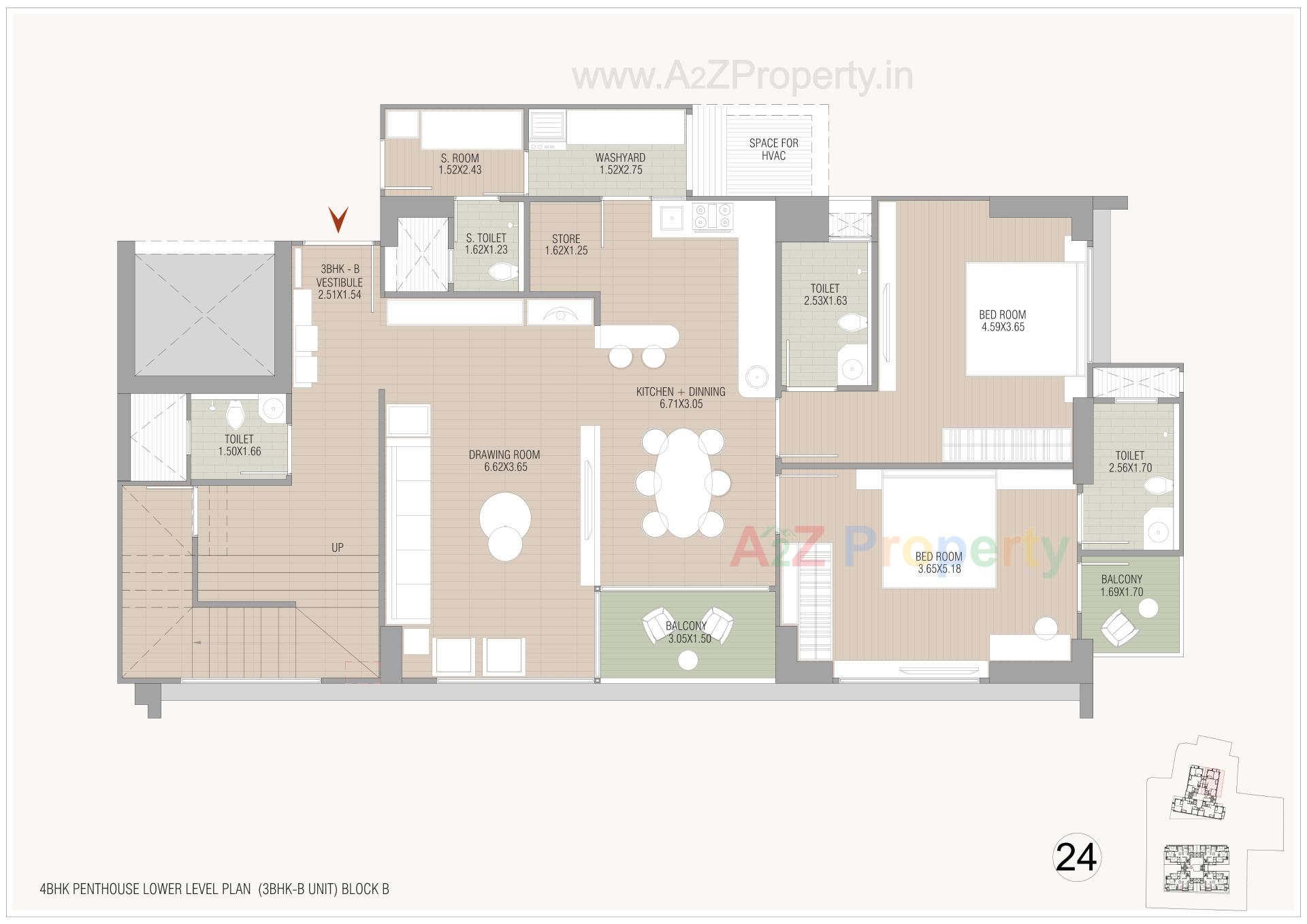 Layout of real estate project Oeuvre Iconic located at Bodakdev, Ahmedabad, Gujarat