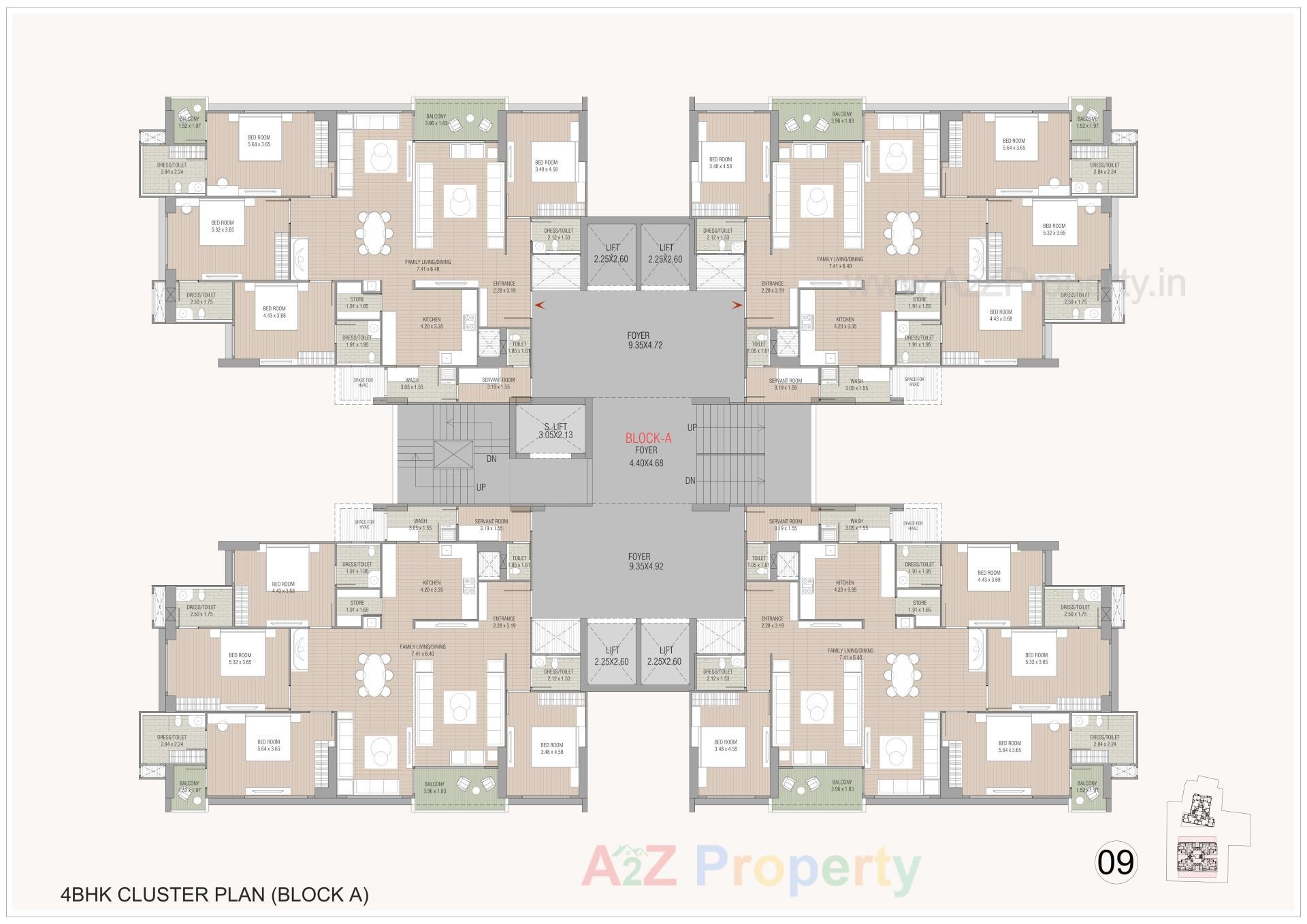 Layout of real estate project Oeuvre Iconic located at Bodakdev, Ahmedabad, Gujarat