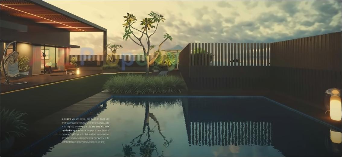 3D Elevation of real estate project Oeuvre located at Jodhpur, Ahmedabad, Gujarat