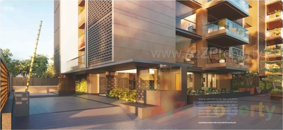 3D Elevation of real estate project Oeuvre located at Jodhpur, Ahmedabad, Gujarat