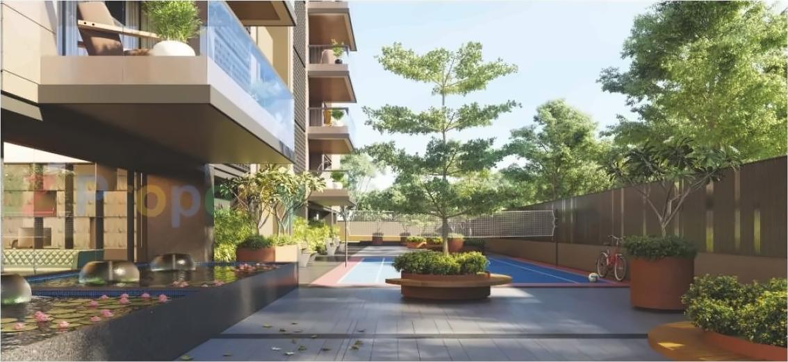 3D Elevation of real estate project Oeuvre located at Jodhpur, Ahmedabad, Gujarat