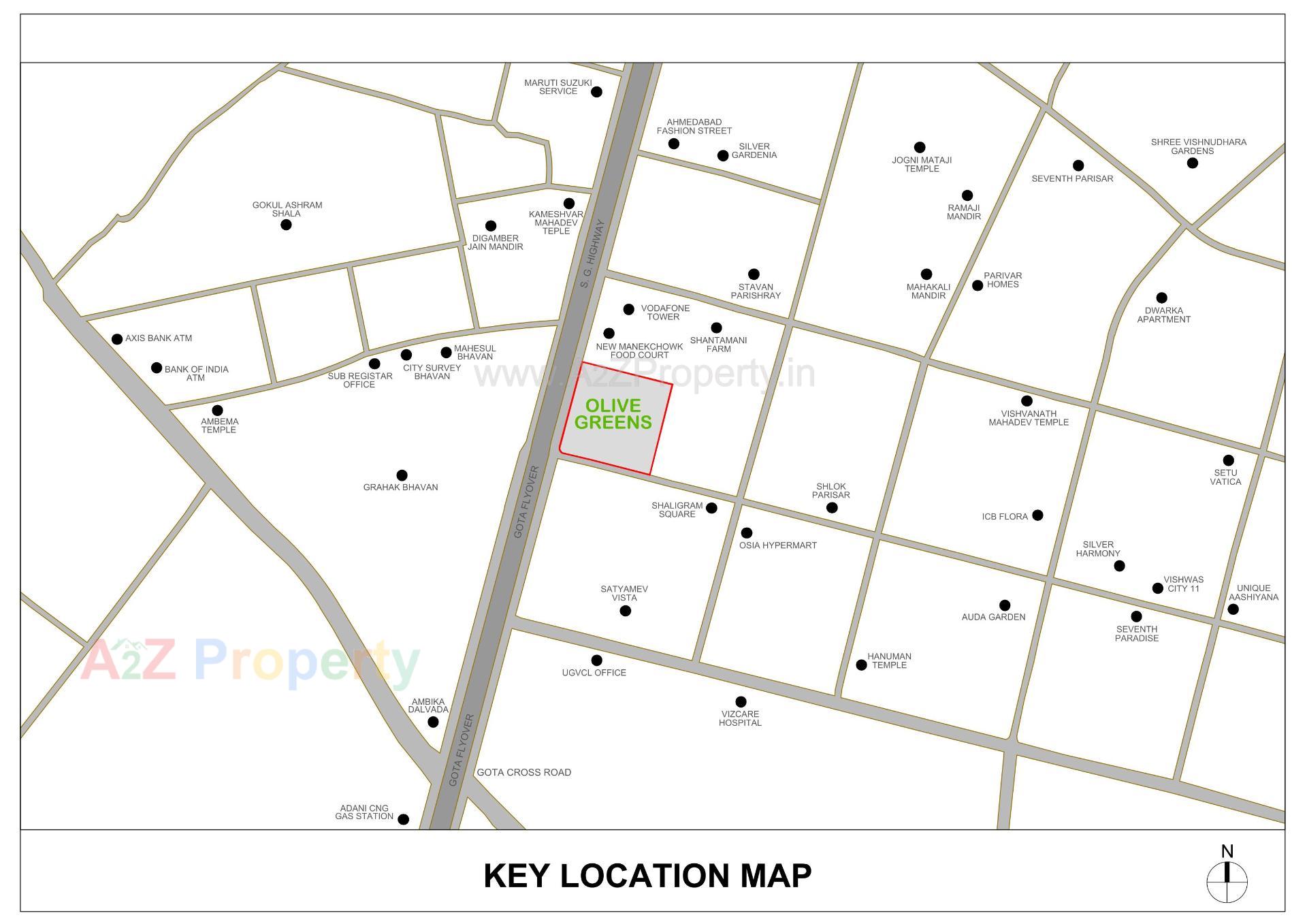  of real estate project Olive Greens located at Gota, Ahmedabad, Gujarat