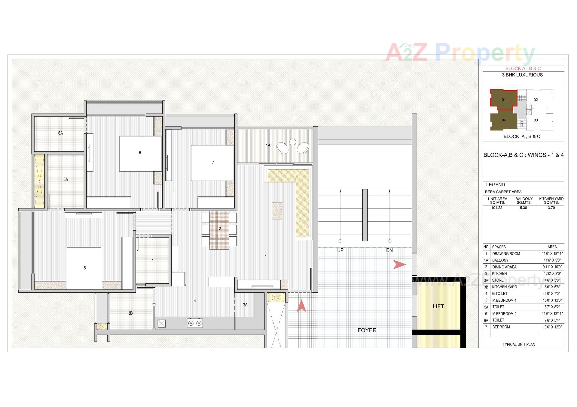 Layout of real estate project Olive Greens located at Gota, Ahmedabad, Gujarat