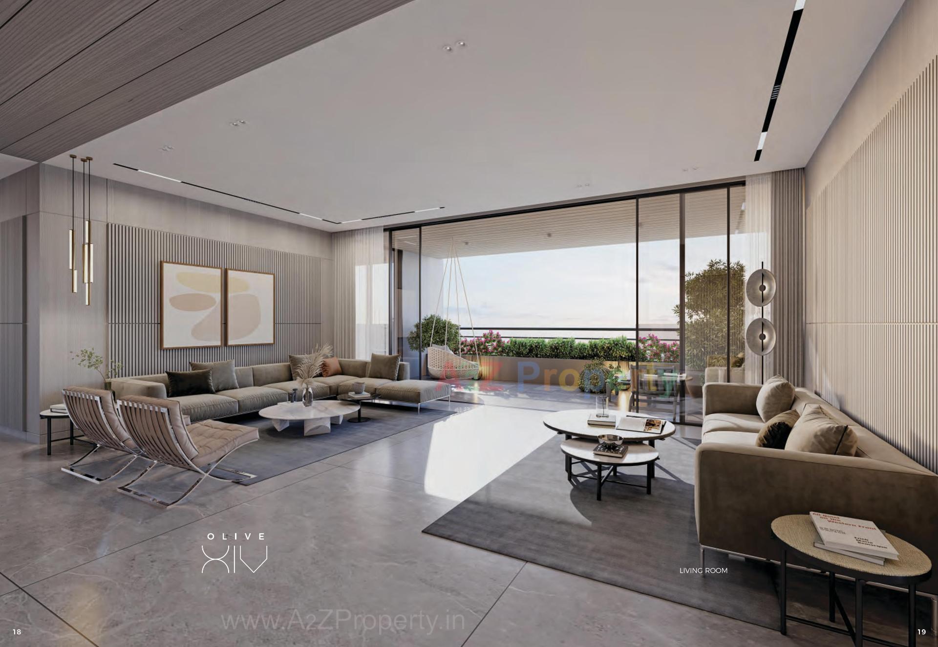 3D Elevation of real estate project Olive Xiv located at Vastrapur, Ahmedabad, Gujarat