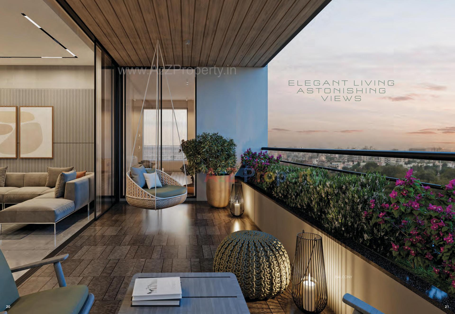 3D Elevation of real estate project Olive Xiv located at Vastrapur, Ahmedabad, Gujarat