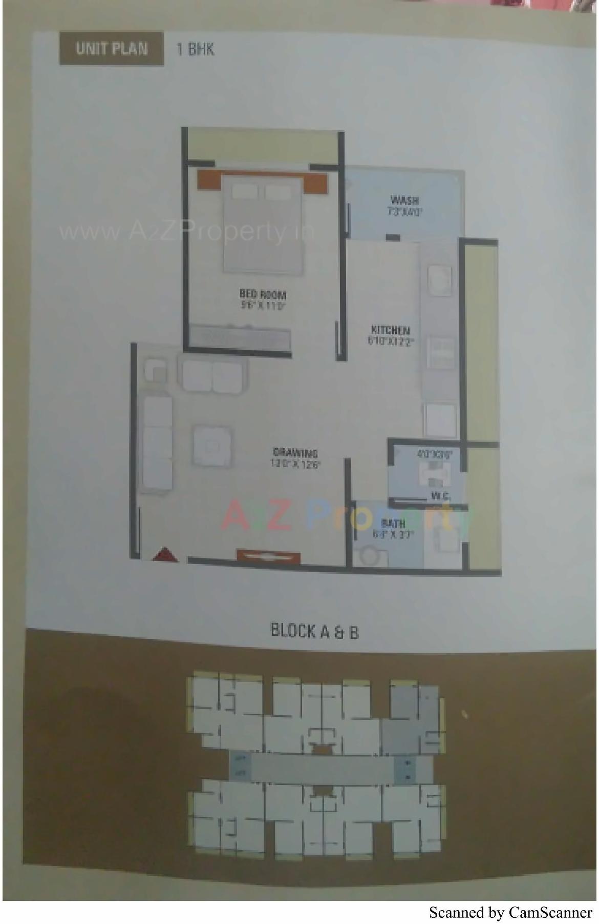 Layout of real estate project Om Afford located at Vastral, Ahmedabad, Gujarat