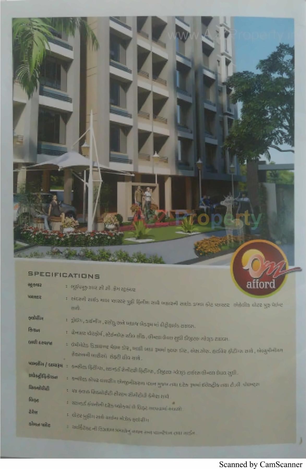 3D Elevation of real estate project Om Afford located at Vastral, Ahmedabad, Gujarat