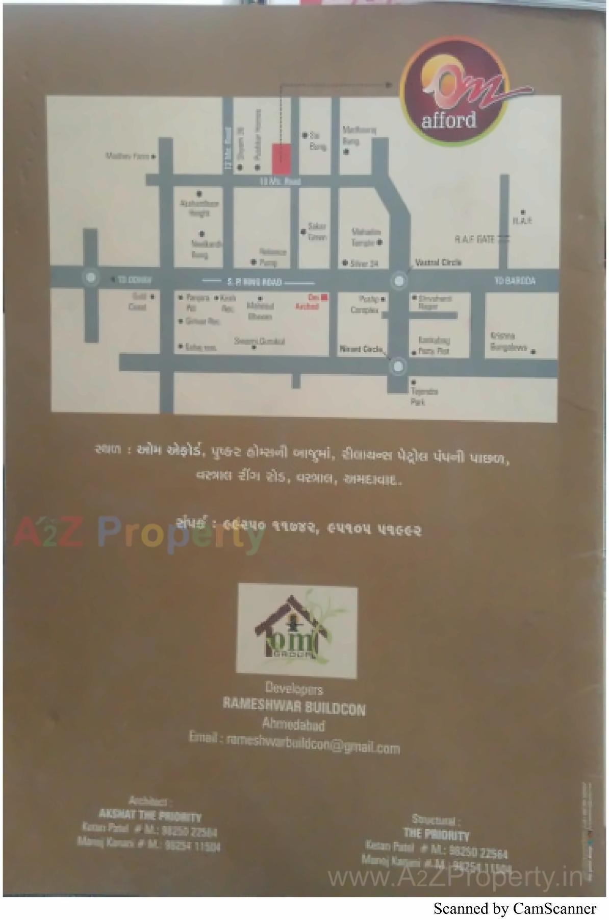  of real estate project Om Afford located at Vastral, Ahmedabad, Gujarat