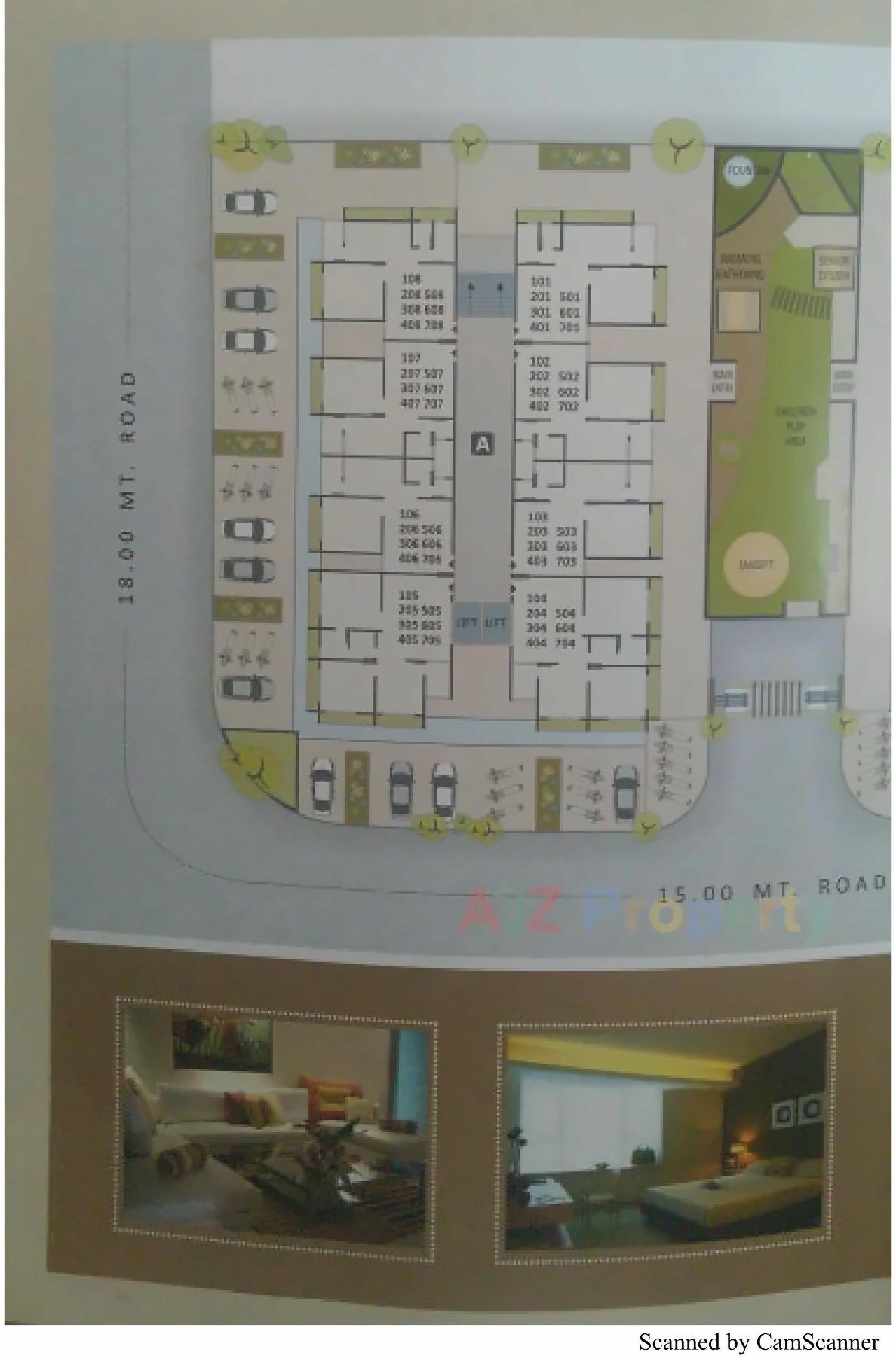 Layout of real estate project Om Afford located at Vastral, Ahmedabad, Gujarat