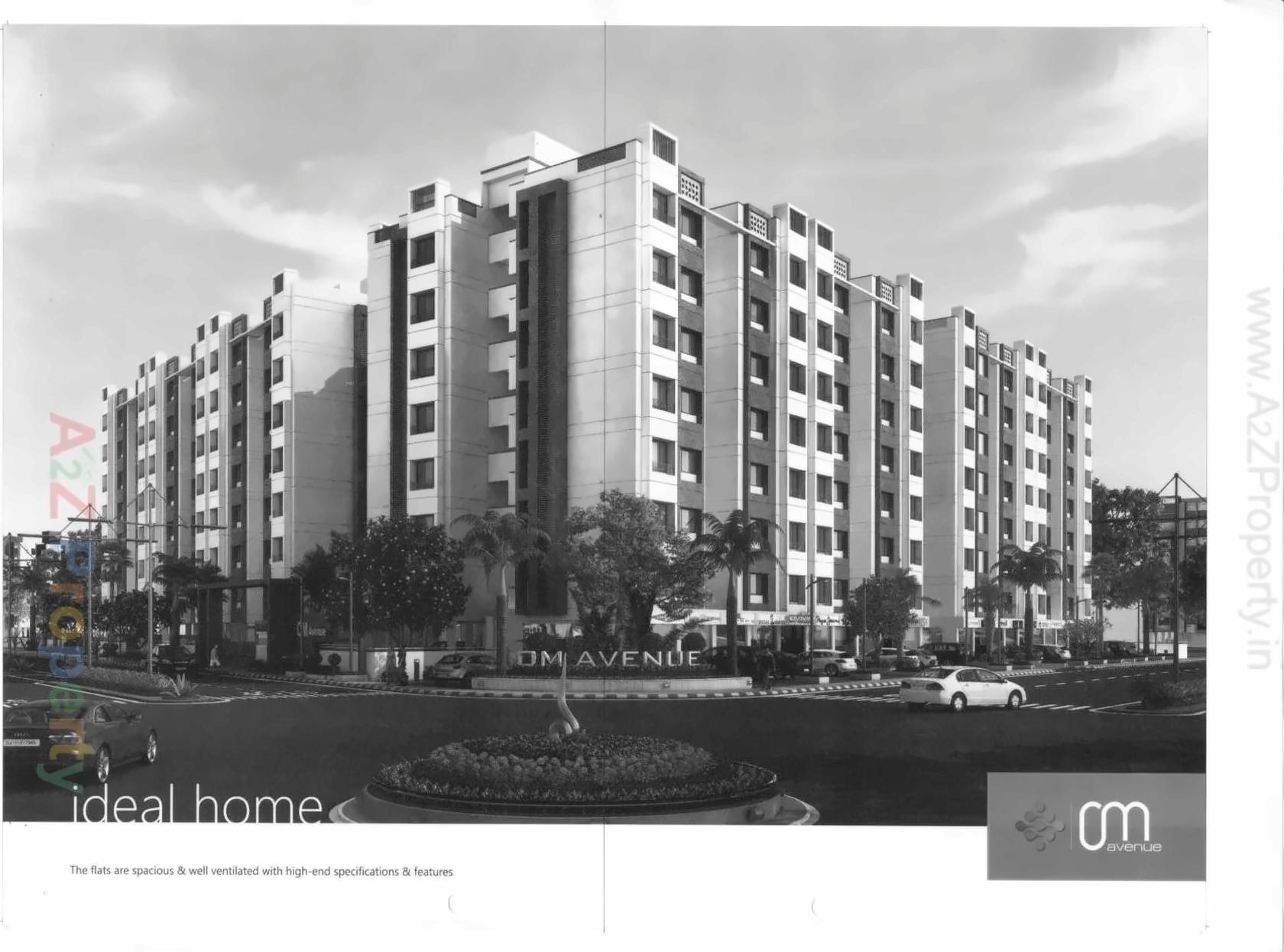 3D Elevation of real estate project Om Avenue located at Sanand, Ahmedabad, Gujarat