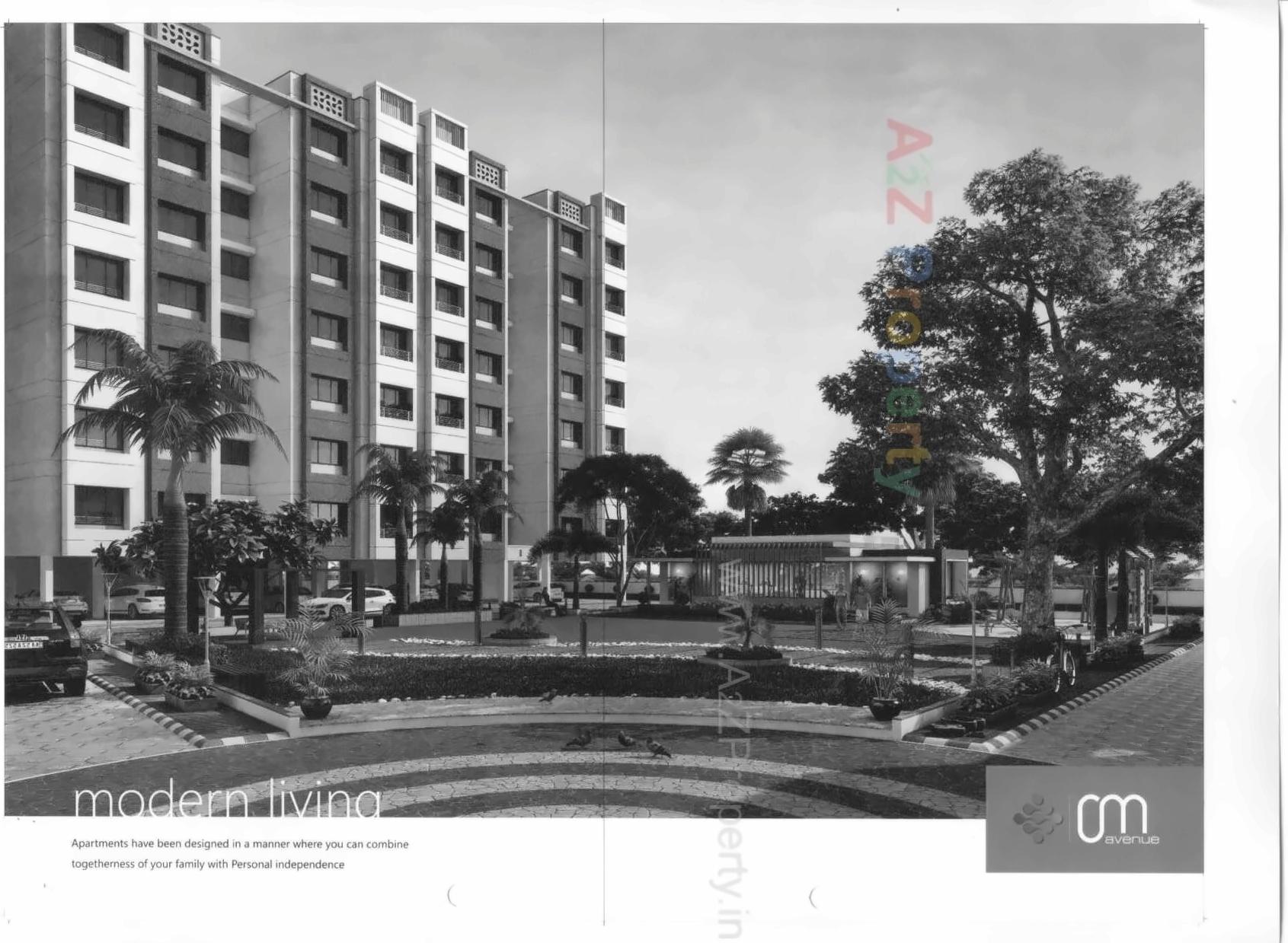 3D Elevation of real estate project Om Avenue located at Sanand, Ahmedabad, Gujarat