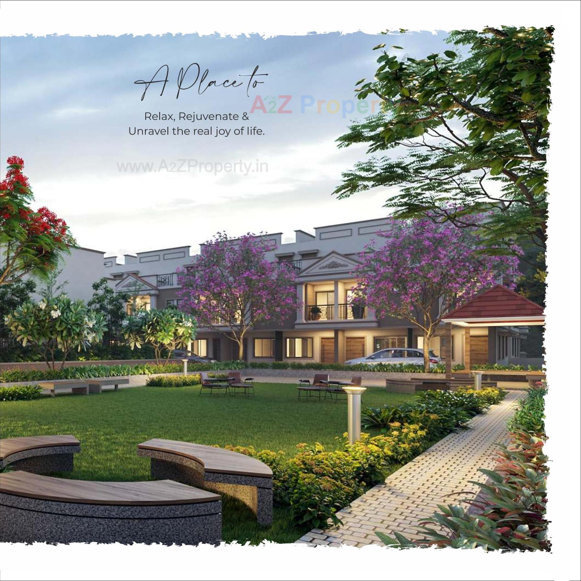 3D Elevation of real estate project Om County located at Vinzol, Ahmedabad, Gujarat