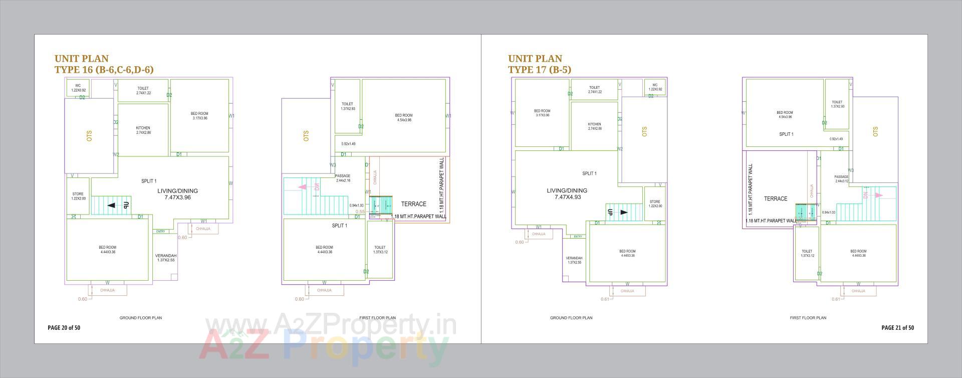Layout of real estate project Om Courtyard located at Vinzol, Ahmedabad, Gujarat