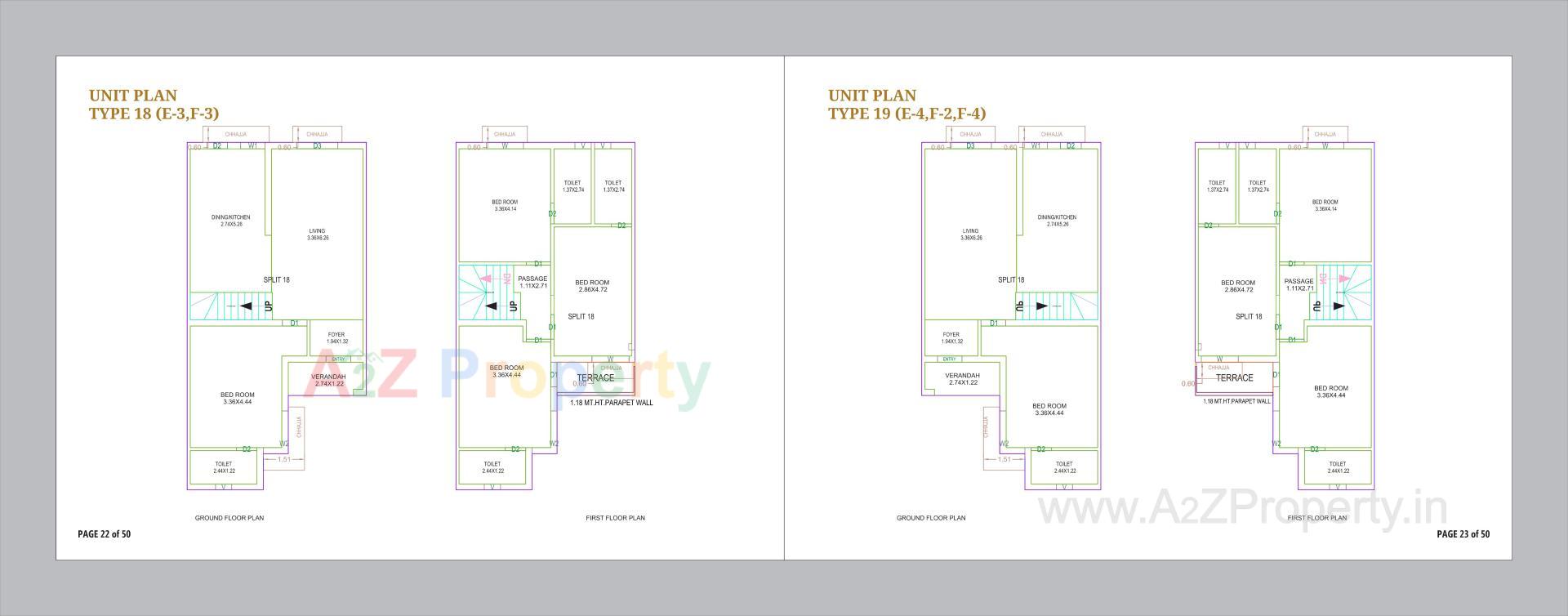 Layout of real estate project Om Courtyard located at Vinzol, Ahmedabad, Gujarat