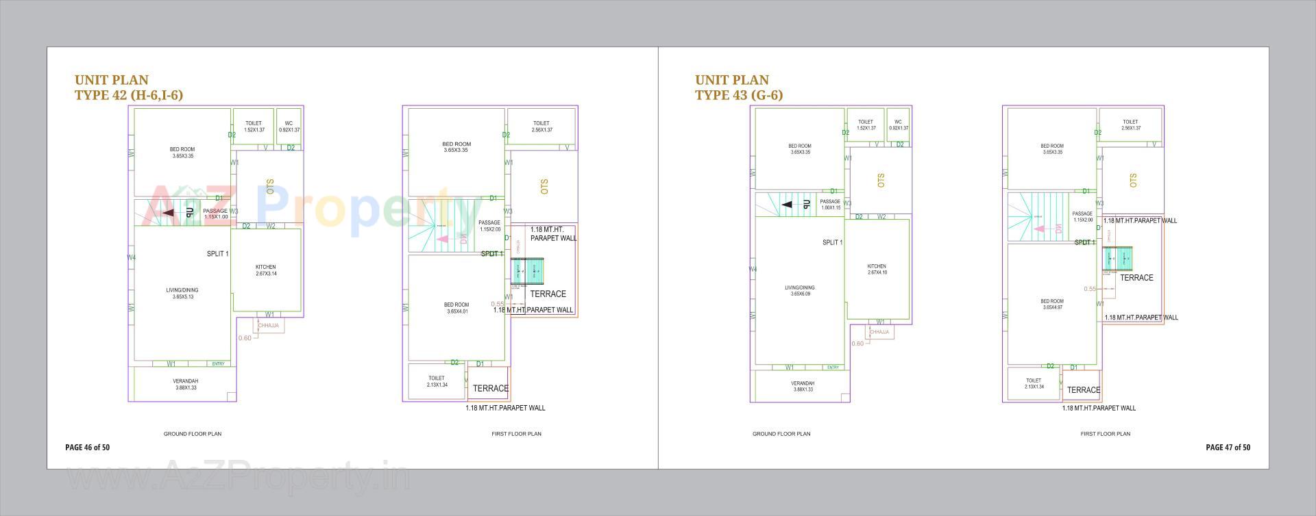 Layout of real estate project Om Courtyard located at Vinzol, Ahmedabad, Gujarat
