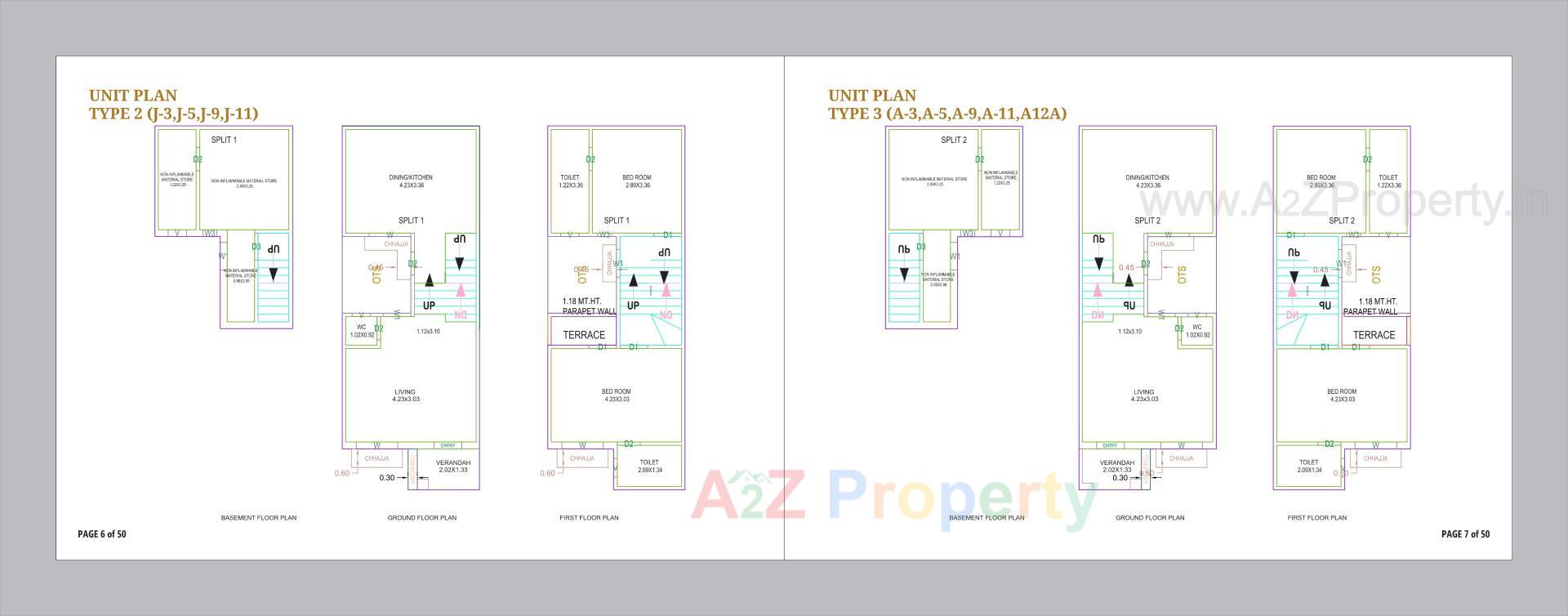 Layout of real estate project Om Courtyard located at Vinzol, Ahmedabad, Gujarat
