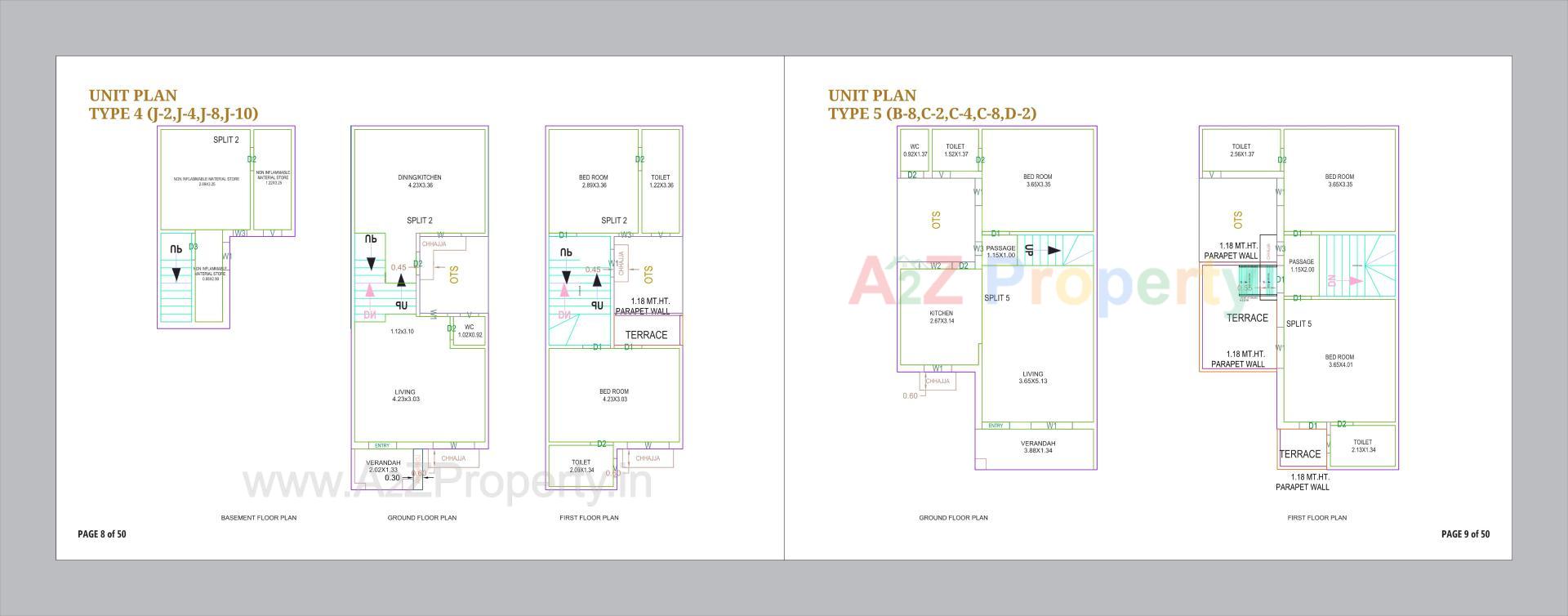 Layout of real estate project Om Courtyard located at Vinzol, Ahmedabad, Gujarat