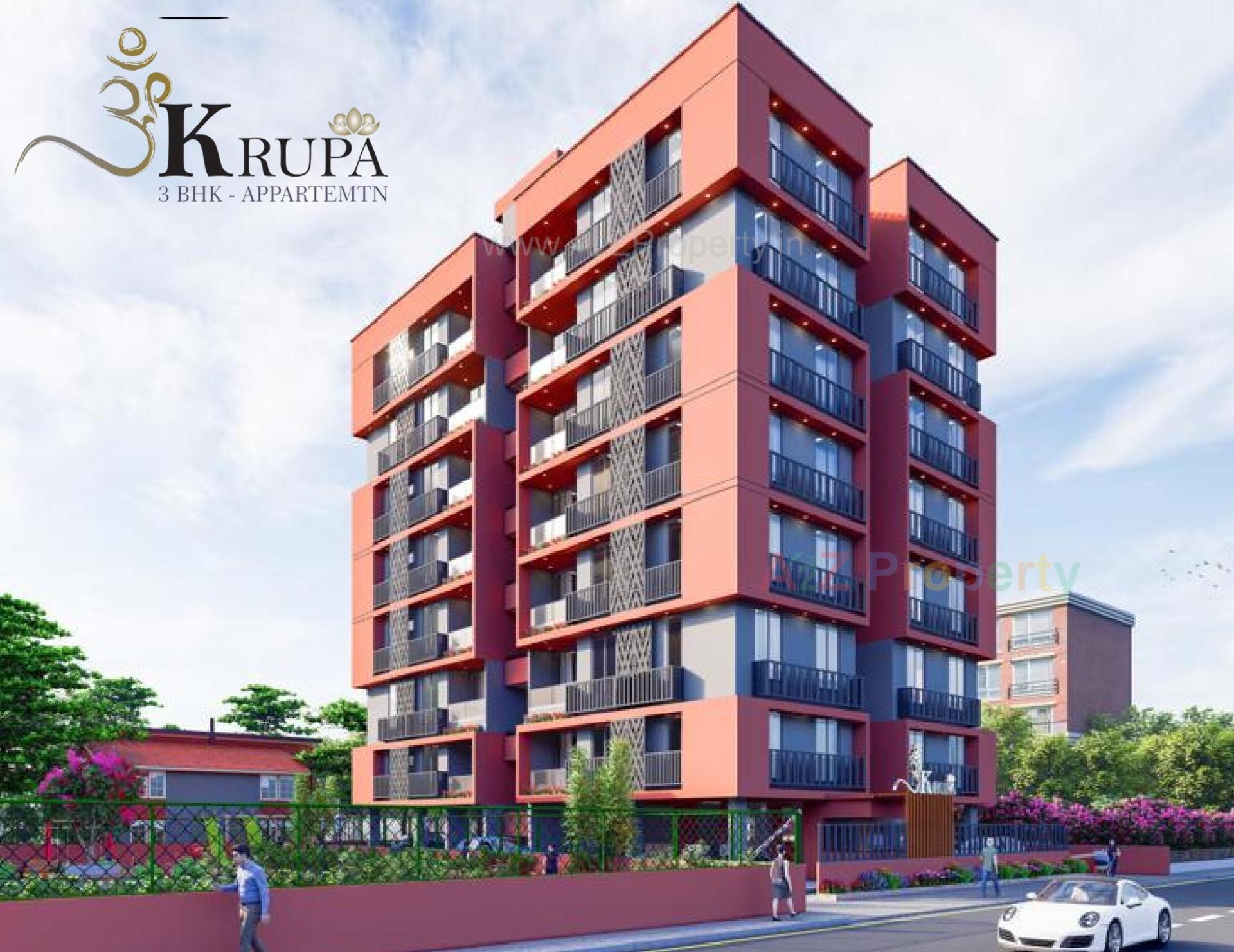 3D Elevation of real estate project Om Krupa located at Thaltej, Ahmedabad, Gujarat