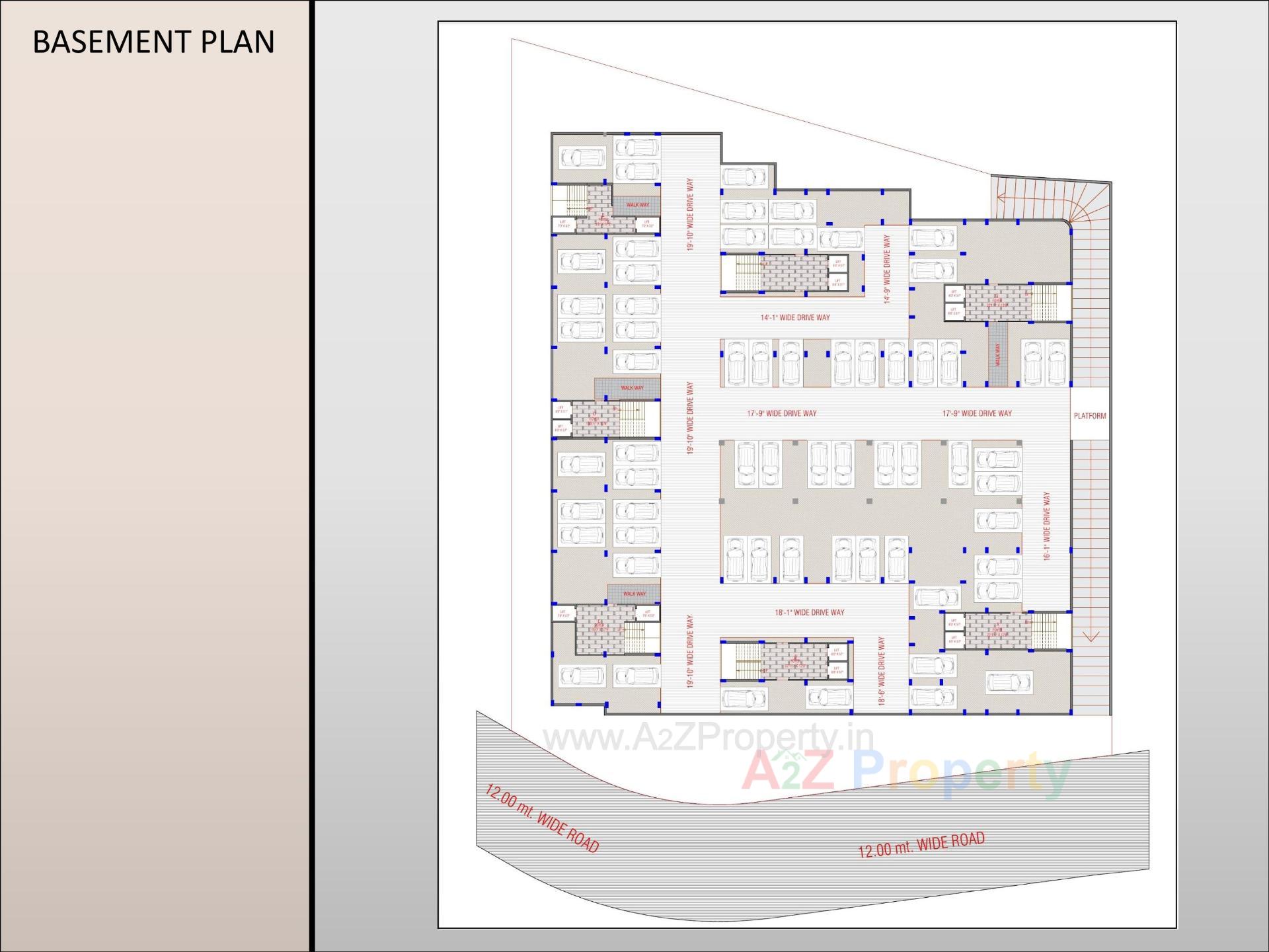 Layout of real estate project Om Residency located at Chenpur, Ahmedabad, Gujarat
