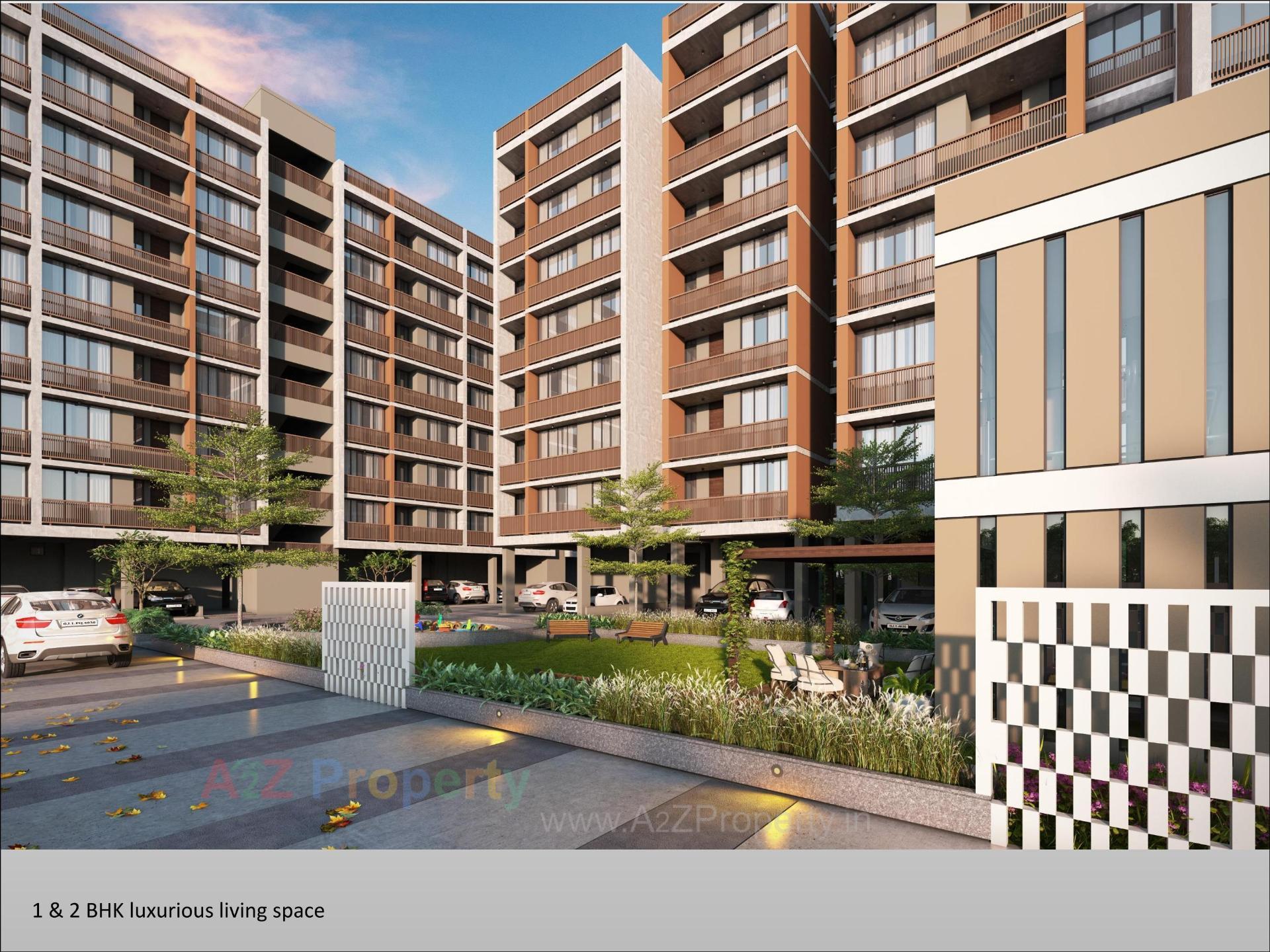 3D Elevation of real estate project Om Residency located at Chenpur, Ahmedabad, Gujarat