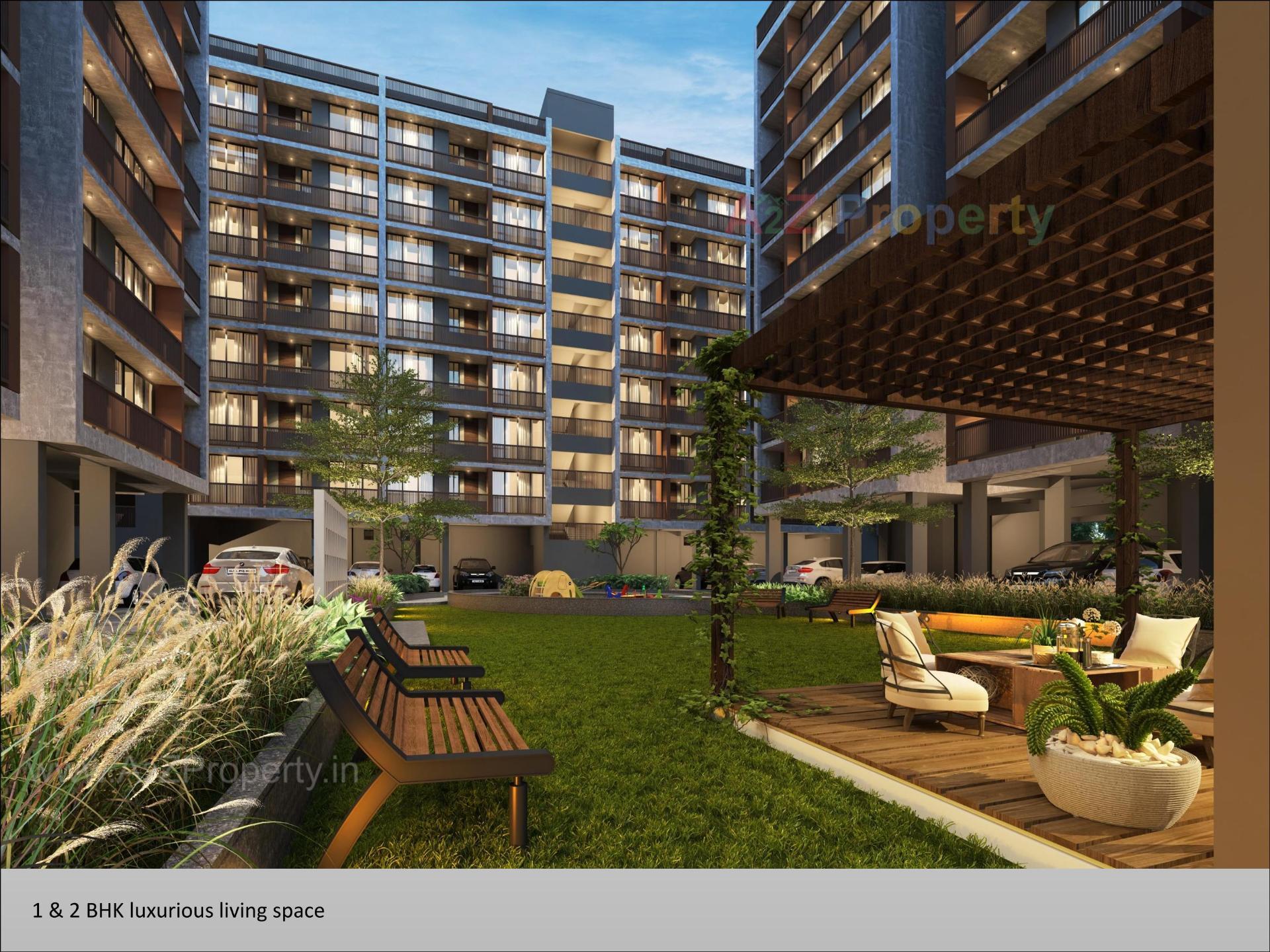 3D Elevation of real estate project Om Residency located at Chenpur, Ahmedabad, Gujarat