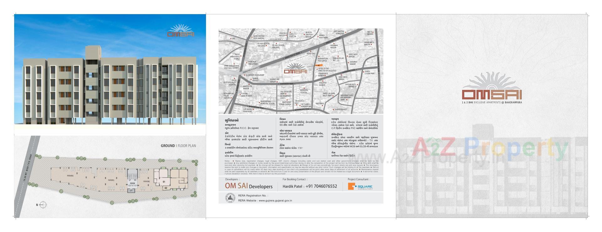  of real estate project Om Sai Apartments located at Rampura, Ahmedabad, Gujarat