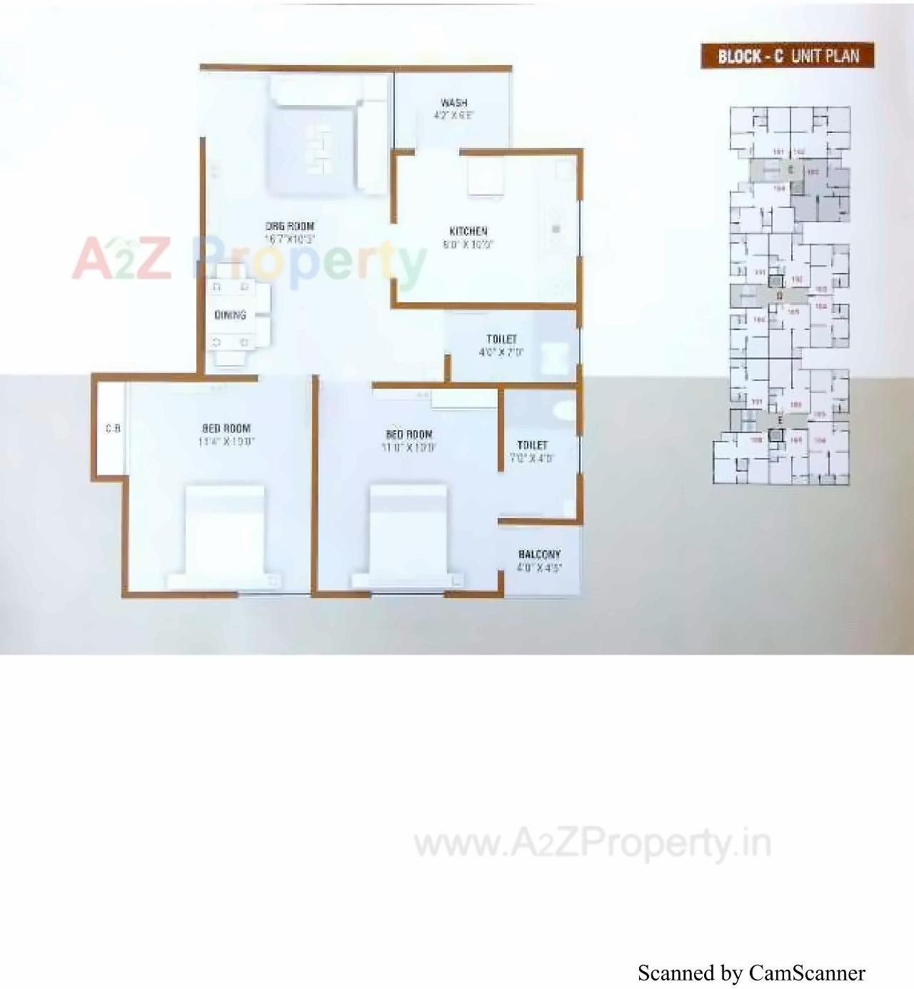 Layout of real estate project Om Villa located at Odhav, Ahmedabad, Gujarat