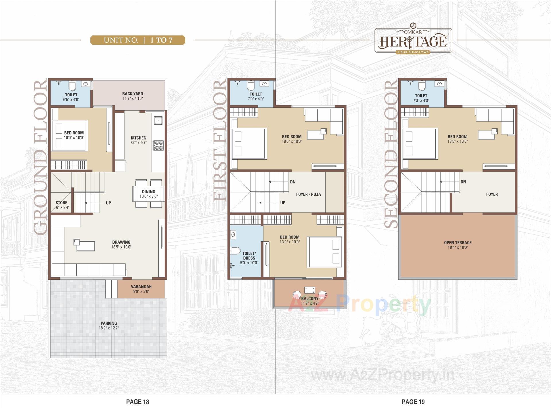 Layout of real estate project Omkar Haritage located at Bareja, Ahmedabad, Gujarat