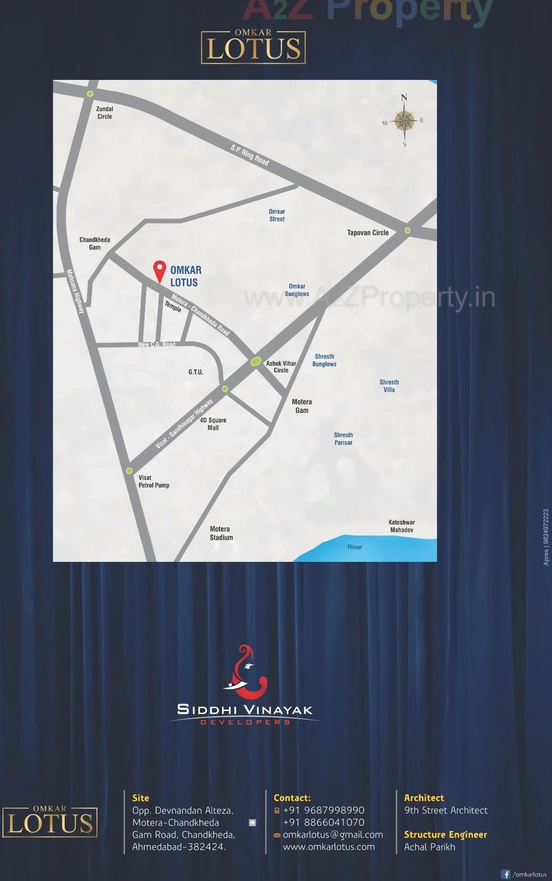  of real estate project Omkar Lotus located at Chandkheda, Ahmedabad, Gujarat