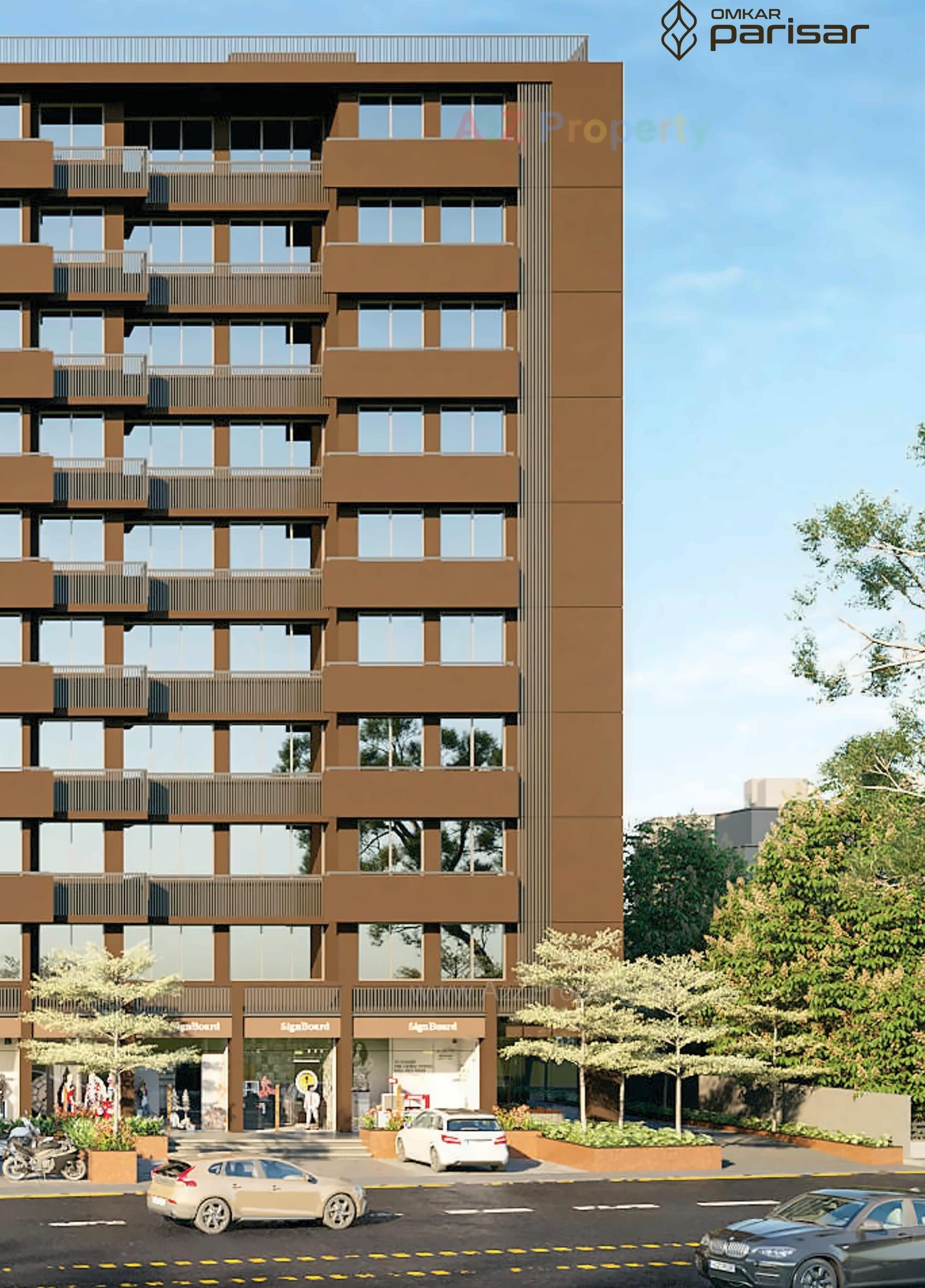 3D Elevation of real estate project Omkar Parisar located at Chandkheda, Ahmedabad, Gujarat