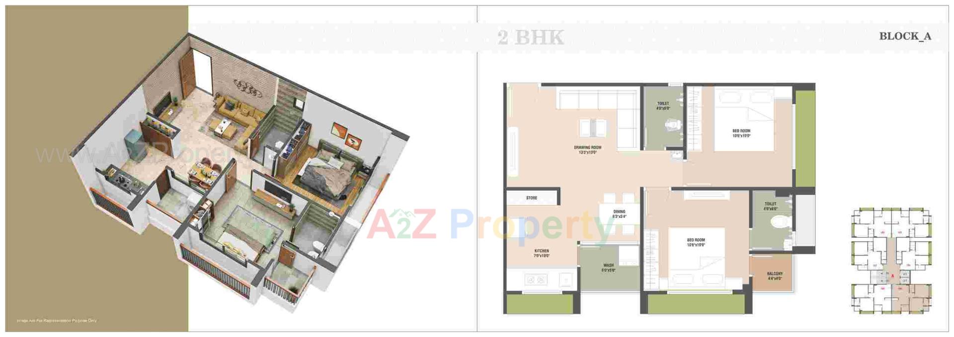 Layout of real estate project Omkar Residency located at Vinzol, Ahmedabad, Gujarat