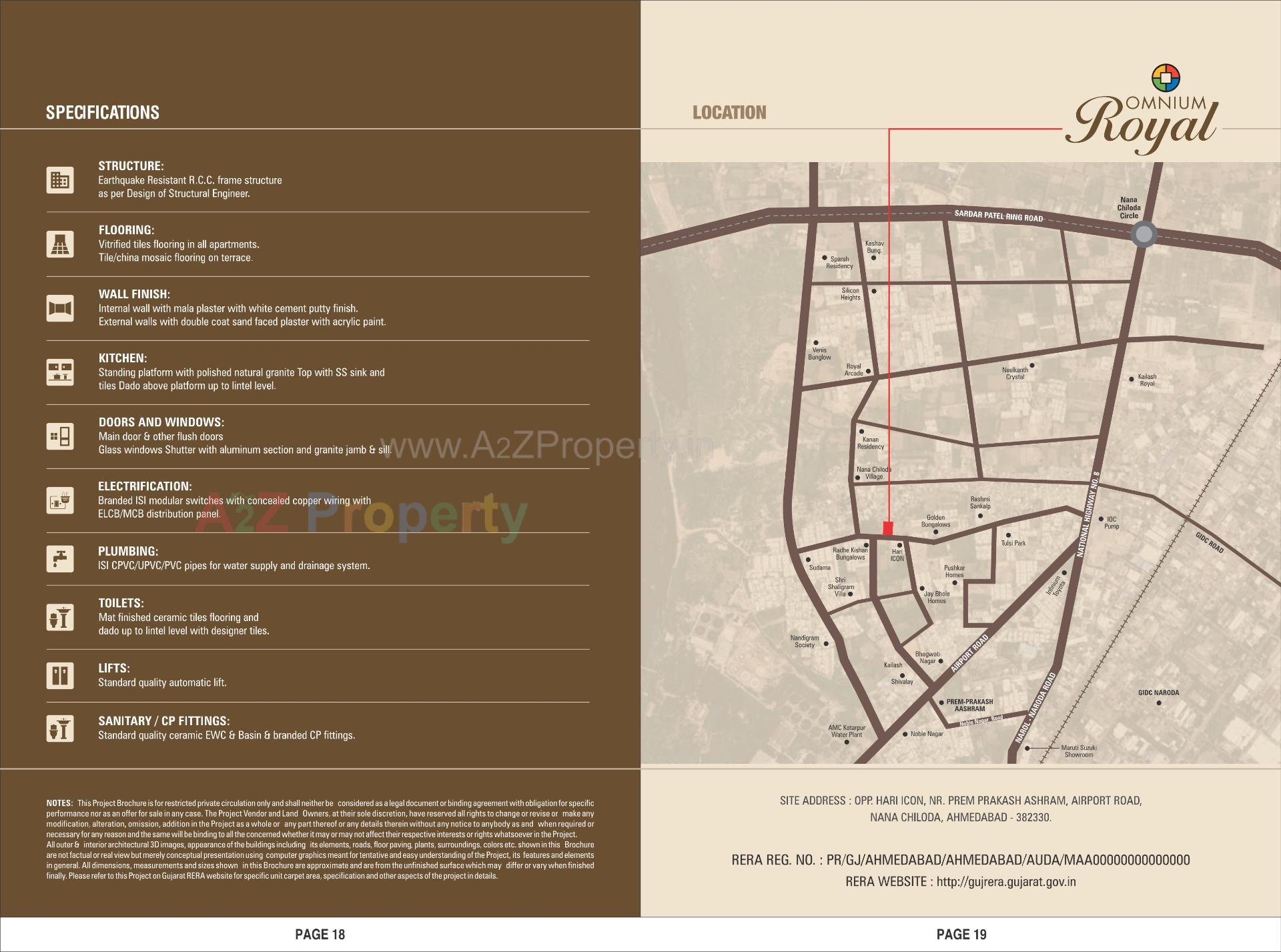  of real estate project Omnium Royal located at Nana-chiloda, Ahmedabad, Gujarat