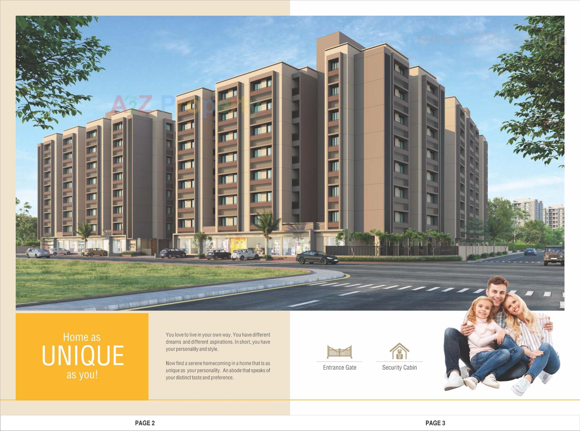 3D Elevation of real estate project Omnium Royal located at Nana-chiloda, Ahmedabad, Gujarat