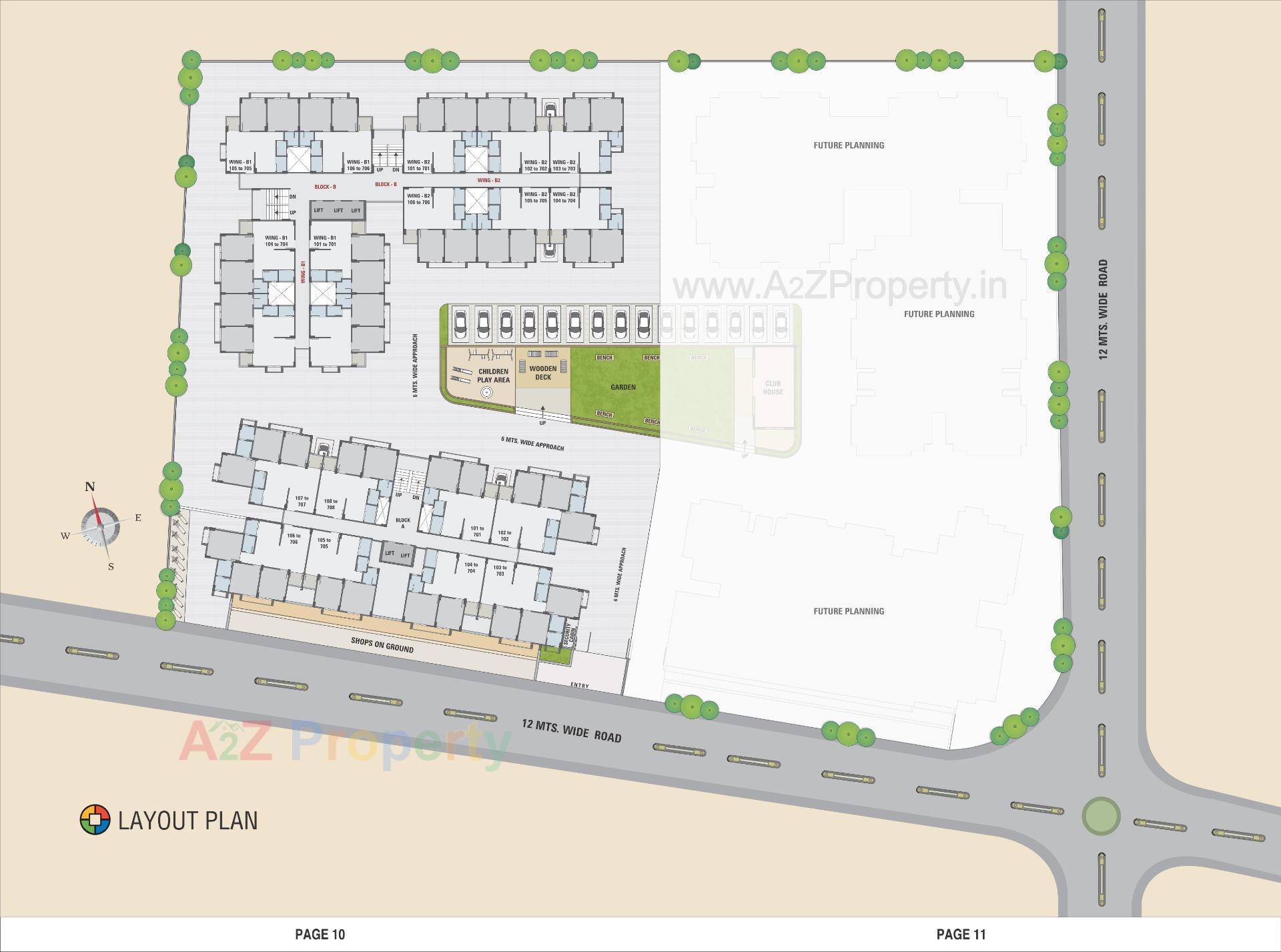 Layout of real estate project Omnium Royal located at Nana-chiloda, Ahmedabad, Gujarat