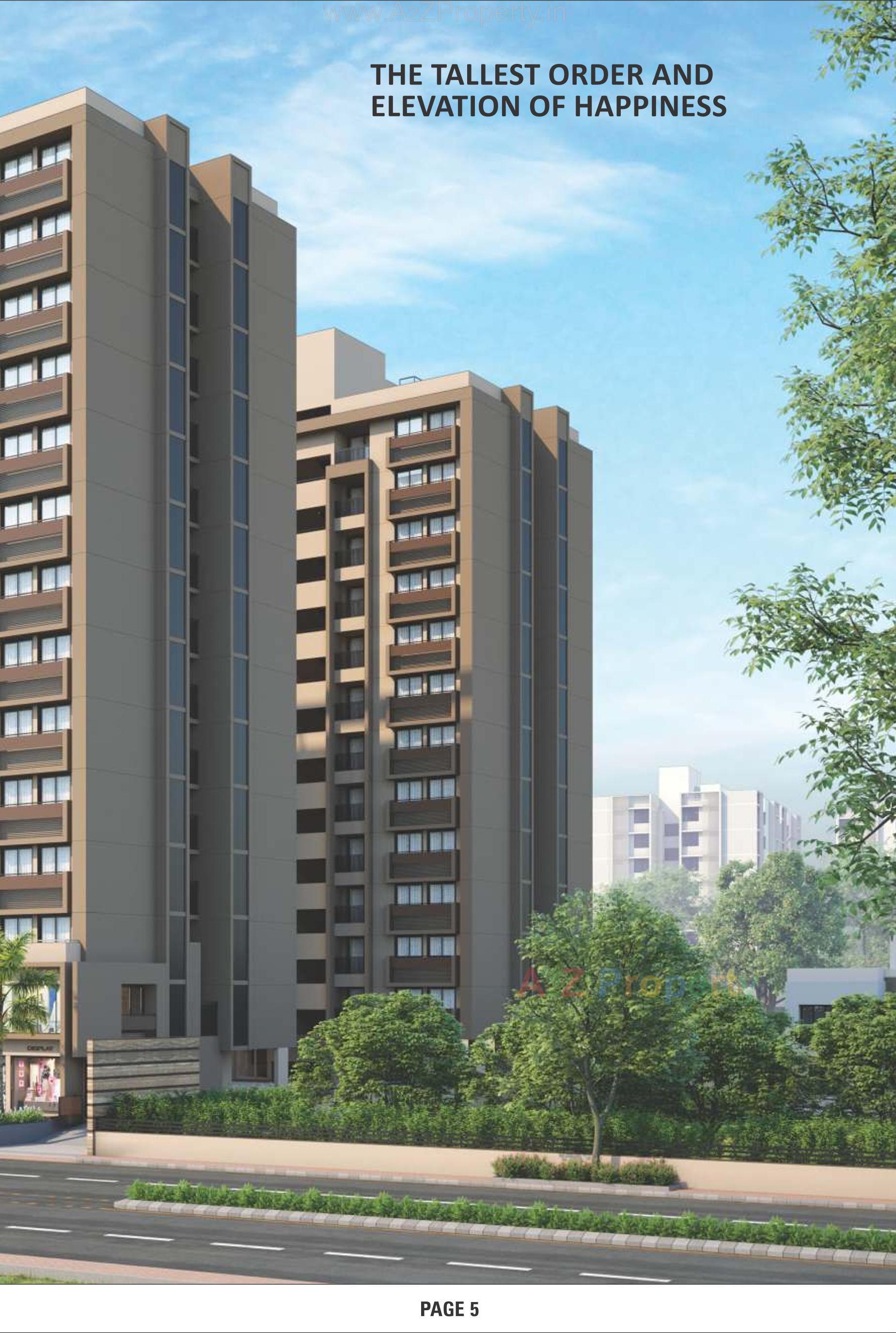 3D Elevation of real estate project Omnium Square located at Naroda, Ahmedabad, Gujarat