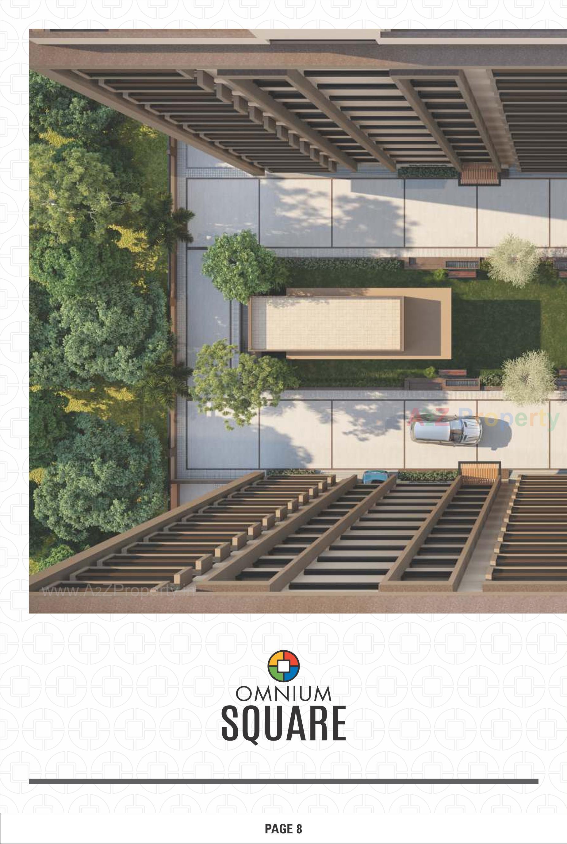 3D Elevation of real estate project Omnium Square located at Naroda, Ahmedabad, Gujarat