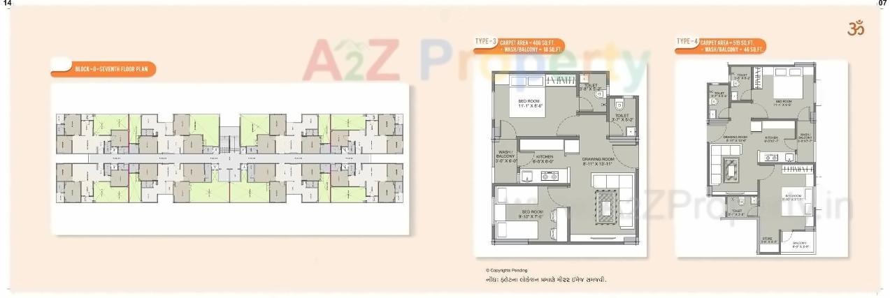 Layout of real estate project Omshanti Gold Plus located at Vatva, Ahmedabad, Gujarat