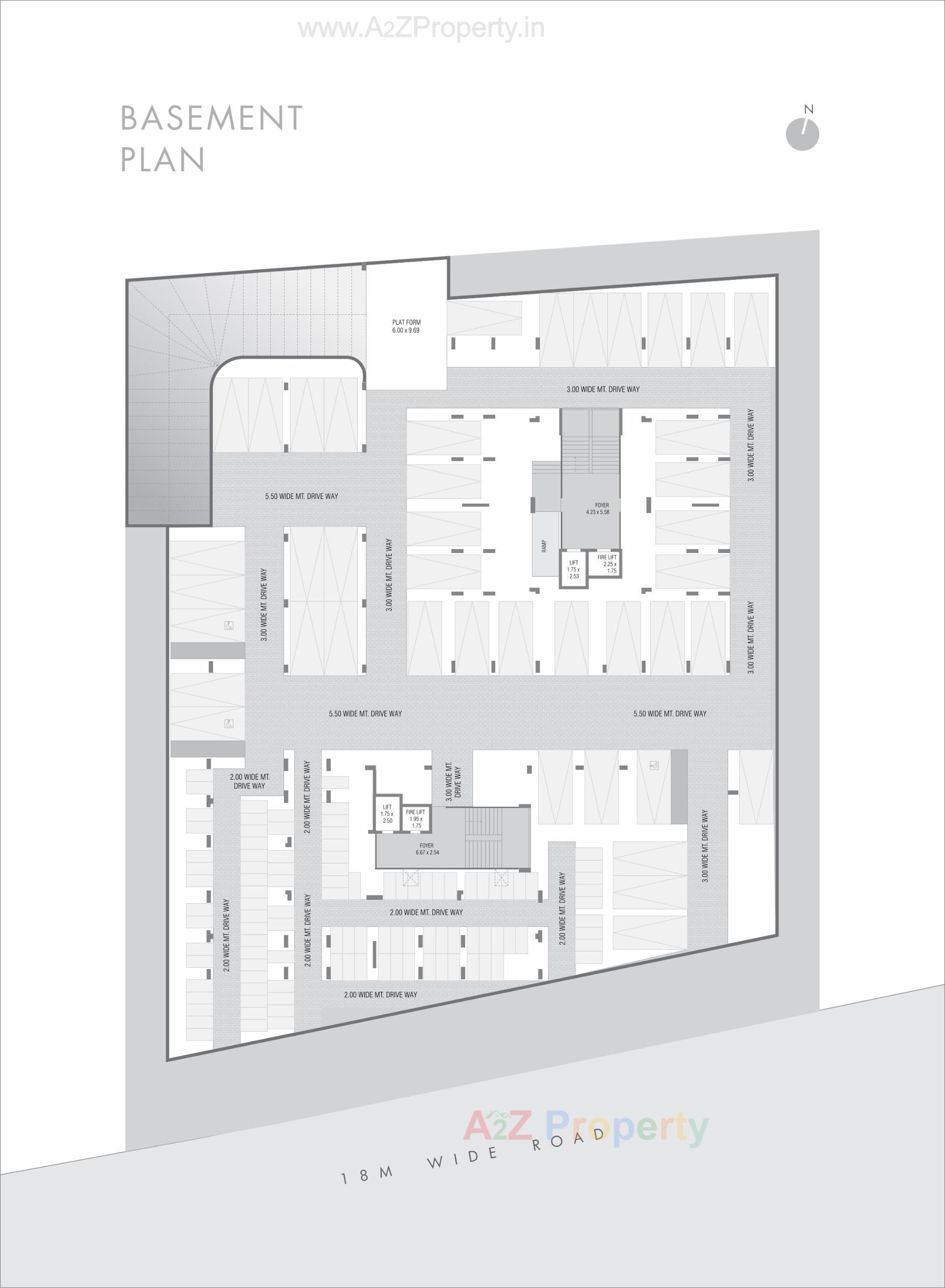 Layout of real estate project One located at Shilaj, Ahmedabad, Gujarat