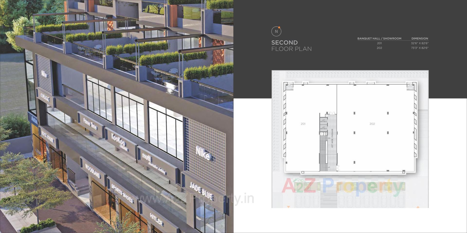 Layout of real estate project One located at Sola, Ahmedabad, Gujarat