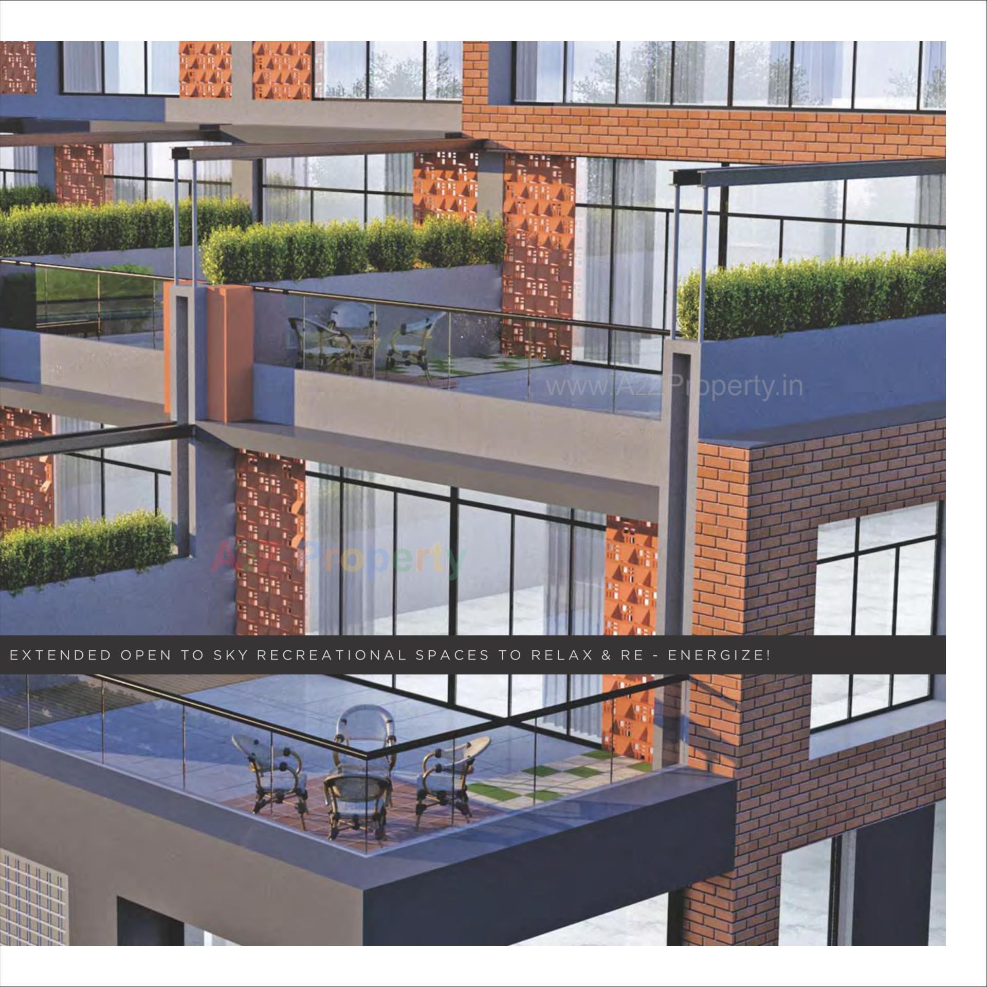 3D Elevation of real estate project One located at Sola, Ahmedabad, Gujarat