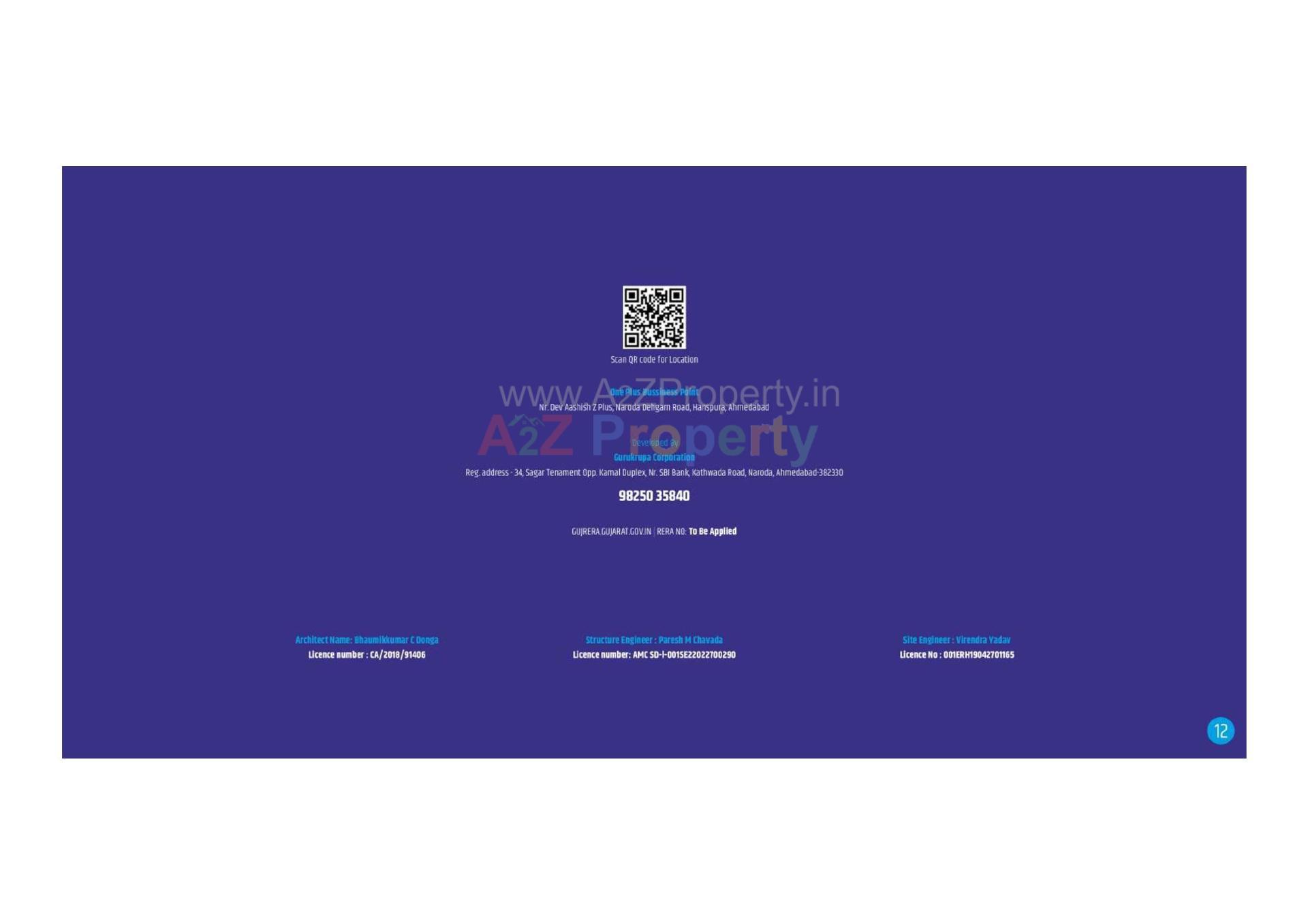  of real estate project One Plus Business Point located at Hanspura, Ahmedabad, Gujarat