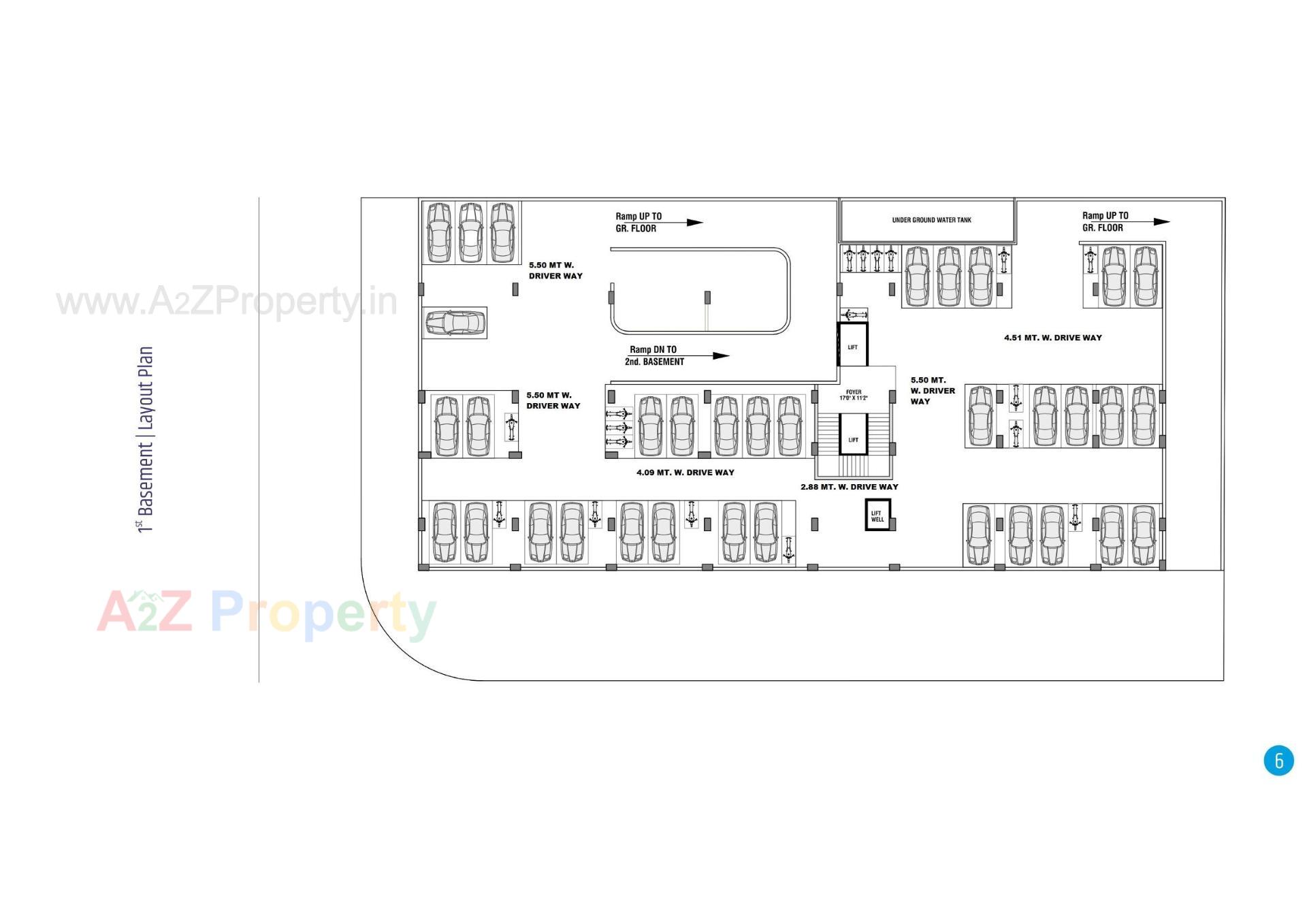 Layout of real estate project One Plus Business Point located at Hanspura, Ahmedabad, Gujarat