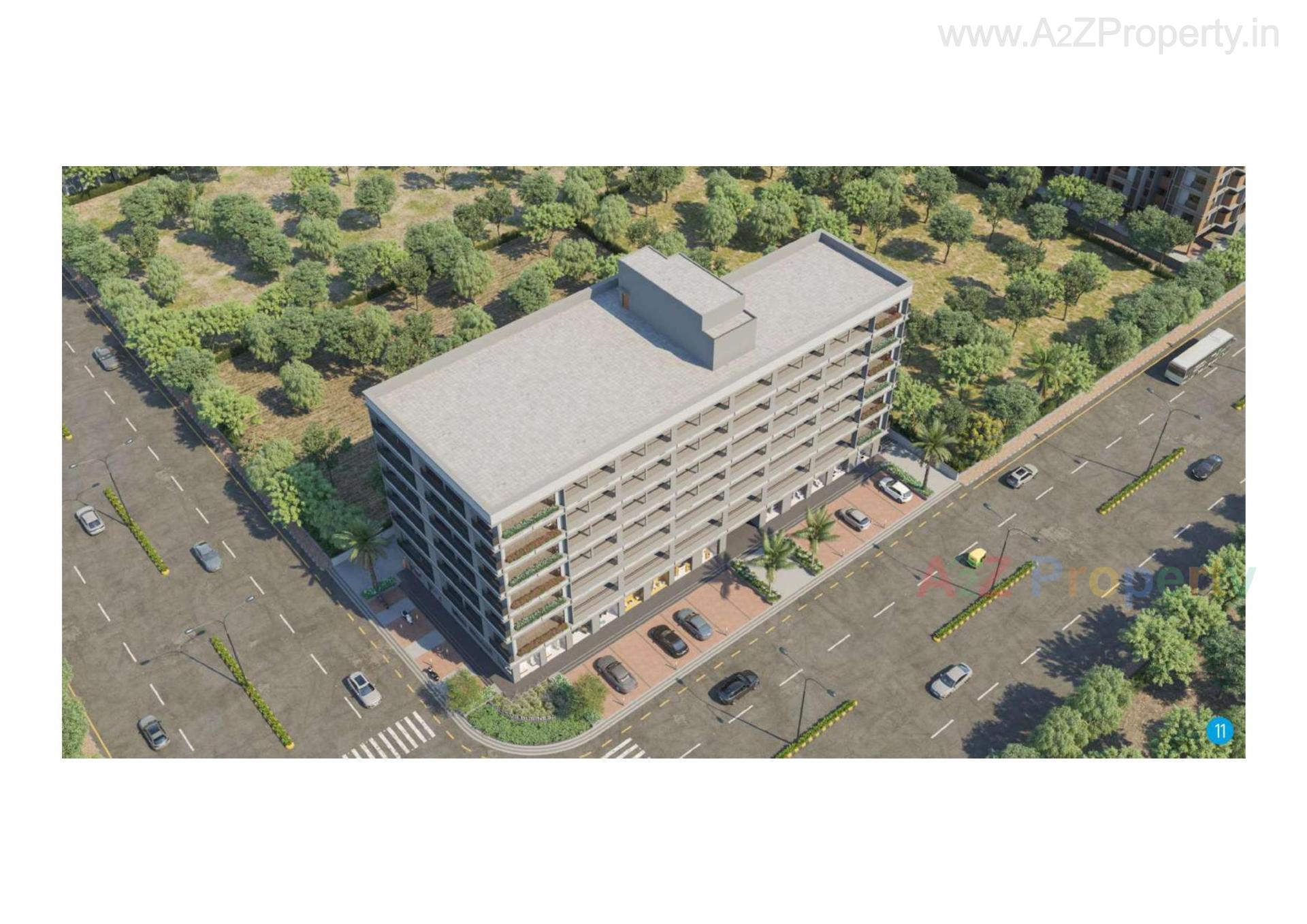 3D Elevation of real estate project One Plus Business Point located at Ahmedabad, Ahmedabad, Gujarat