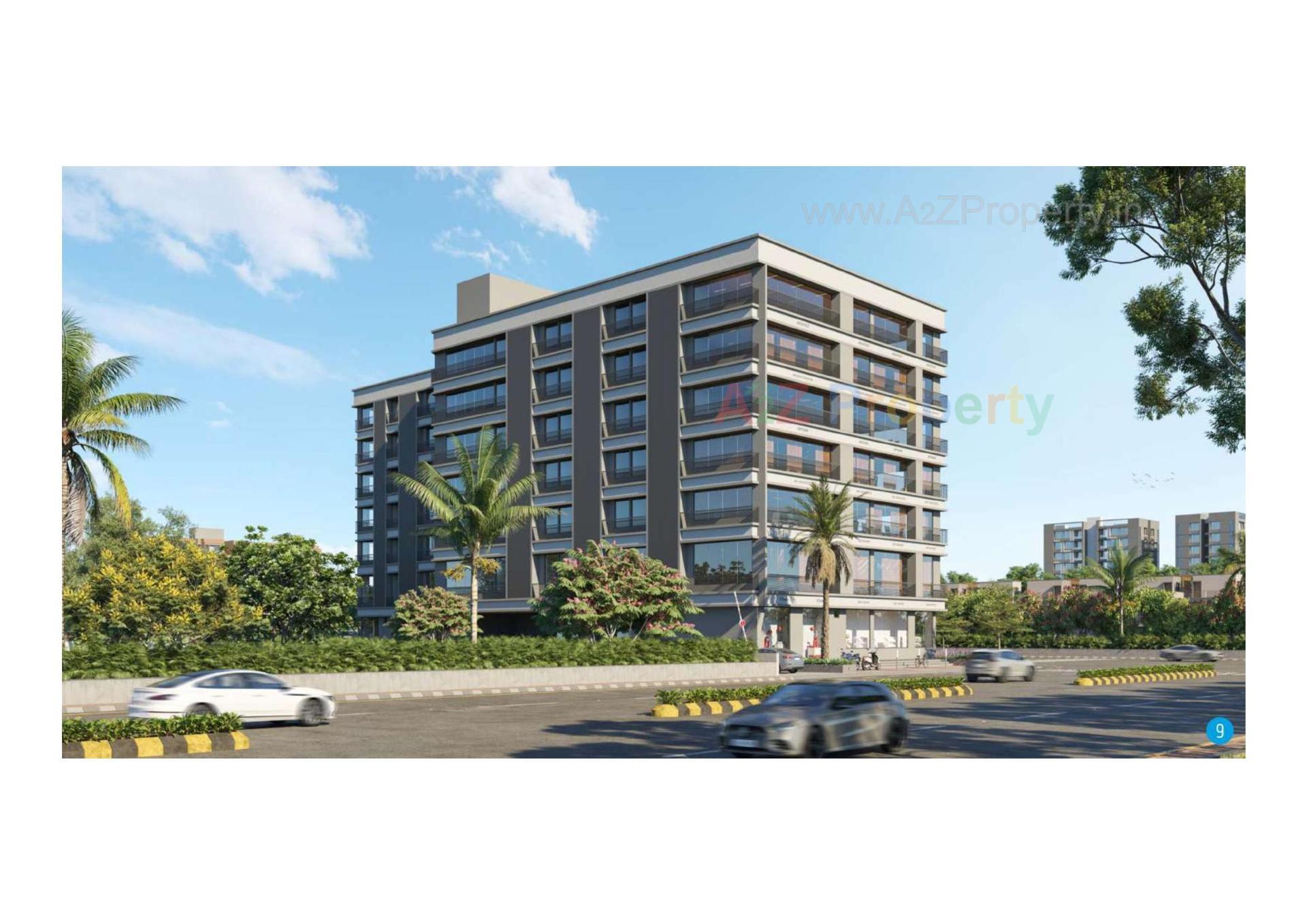 3D Elevation of real estate project One Plus Business Point located at Ahmedabad, Ahmedabad, Gujarat