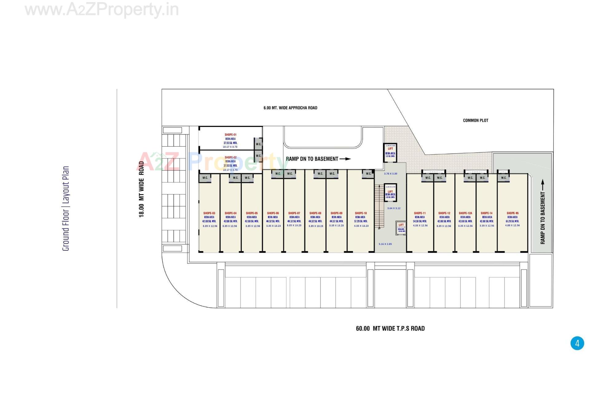 Layout of real estate project One Plus Business Point located at Ahmedabad, Ahmedabad, Gujarat