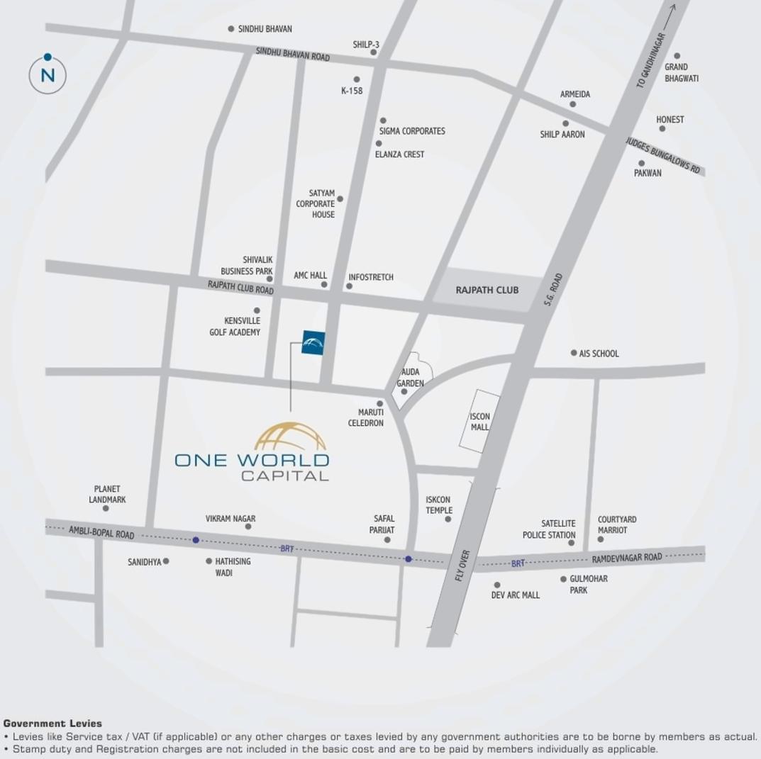  of real estate project One World Capital located at Bodakdev, Ahmedabad, Gujarat