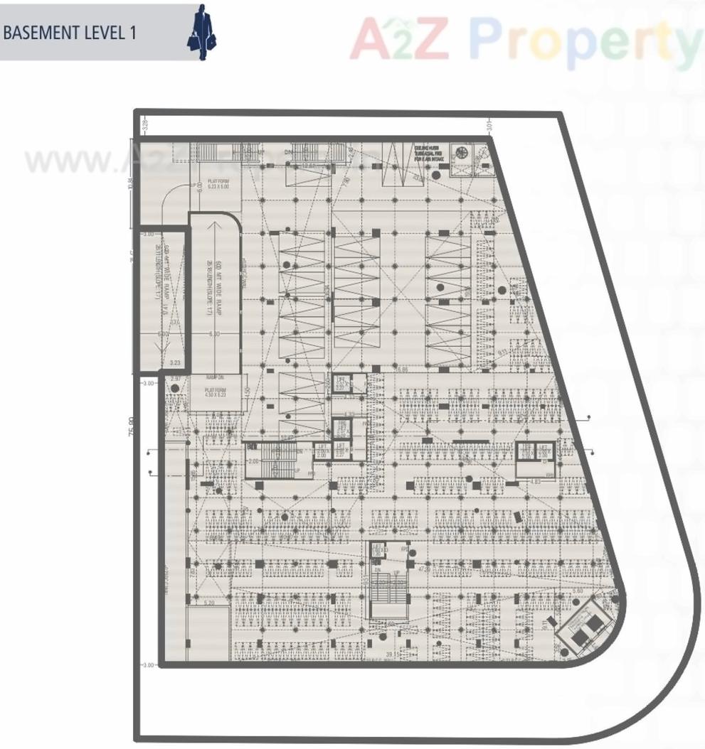 Layout of real estate project One World West located at Ambli, Ahmedabad, Gujarat