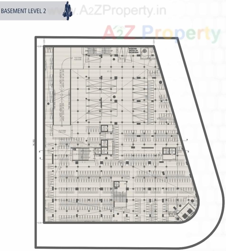 Layout of real estate project One World West located at Ambli, Ahmedabad, Gujarat